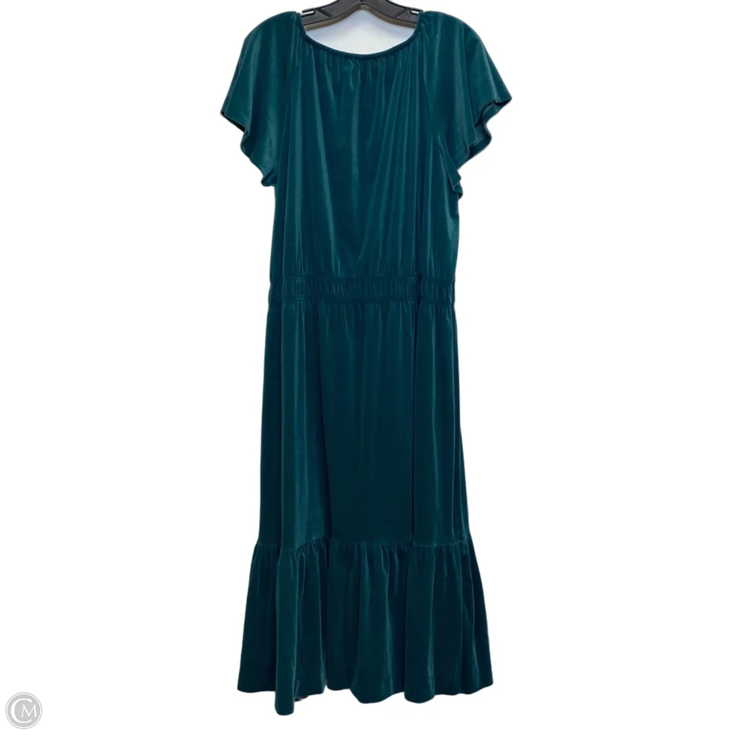 Dress Casual Midi By Time And Tru In Green, Size: Xxl