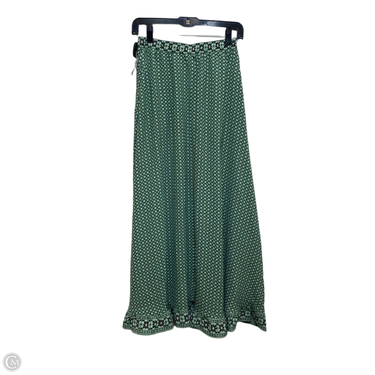 Skirt Maxi By Max Studio In Cream & Green, Size: Xs