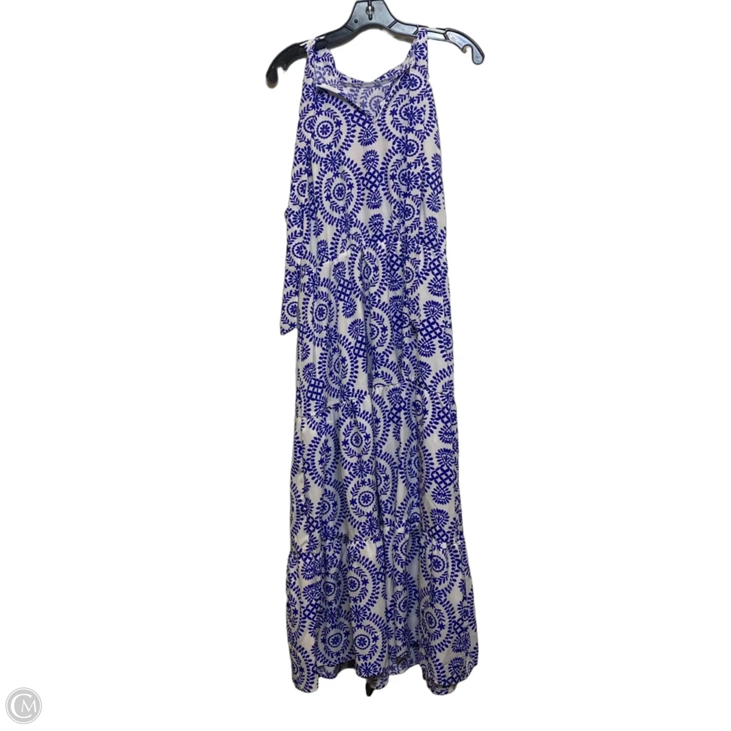 Dress Casual Maxi By Shein In Blue & White, Size: 2x