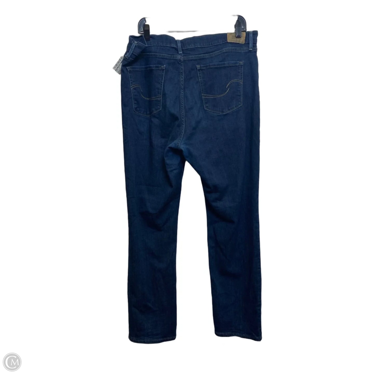 Jeans Straight By Levis Signature In Blue Denim, Size: 18