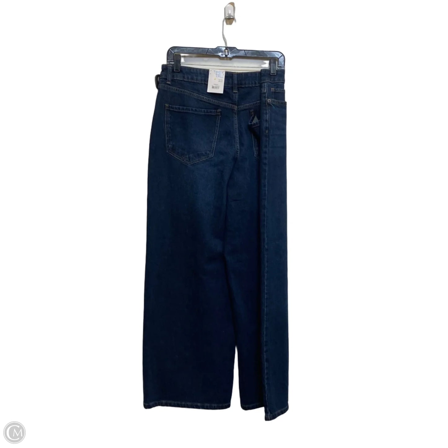 Jeans Wide Leg By Time And Tru In Blue Denim, Size: 14