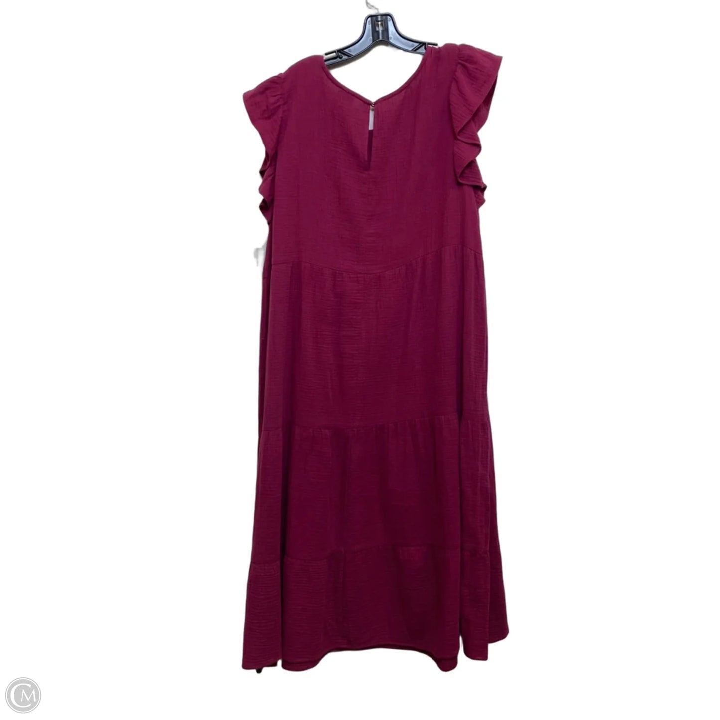 Dress Casual Midi By Cal Style In Red, Size: Xxl