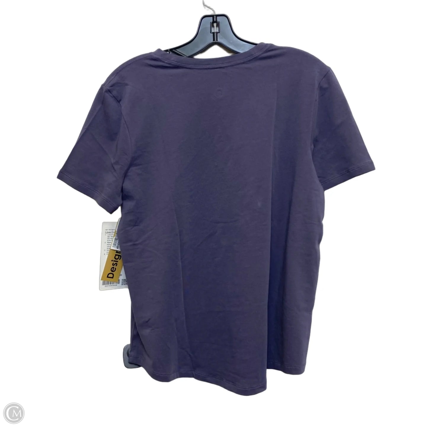 Athletic Top Short Sleeve Designer By Lululemon In Purple, Size: M