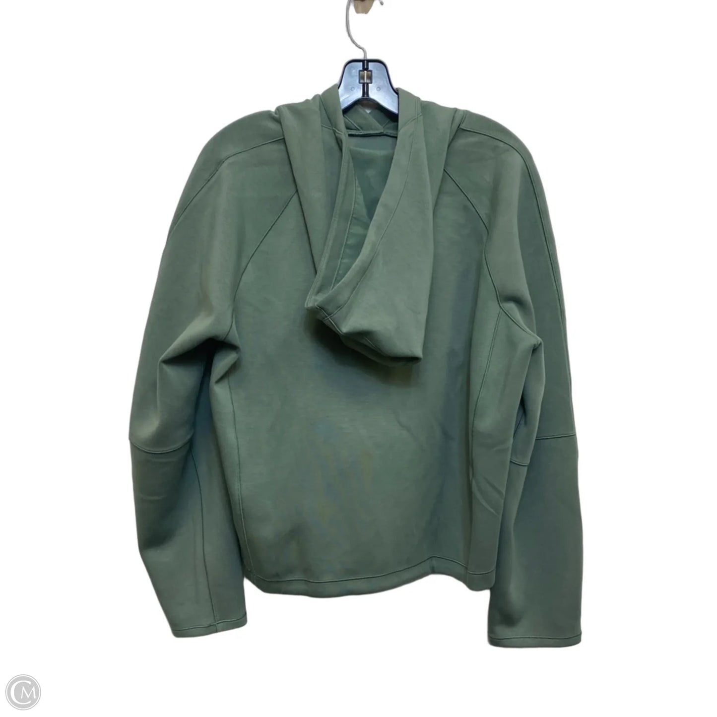 Athletic Sweatshirt Hoodie Designer By Lululemon In Green, Size: M