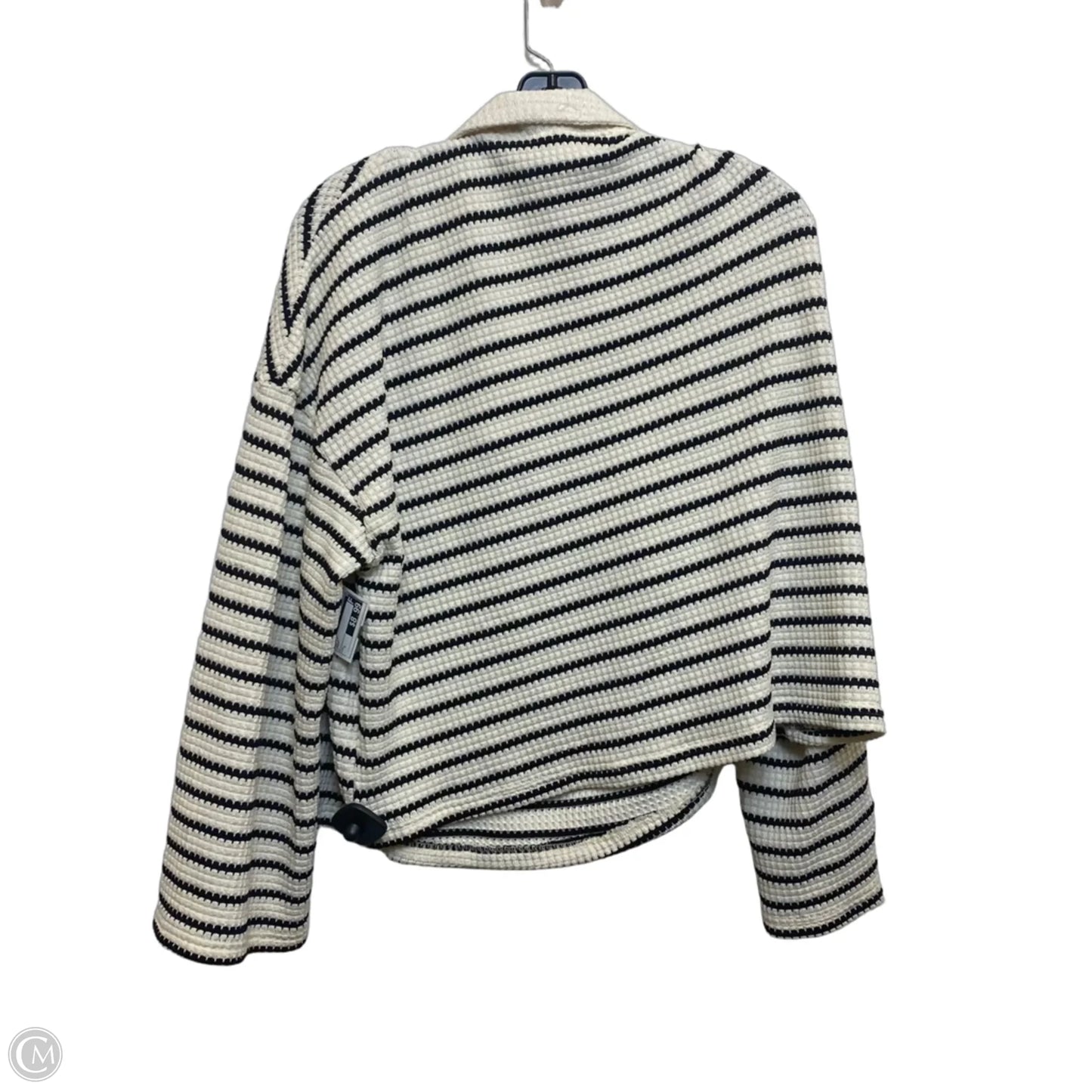 Top Long Sleeve By Cmf In Cream, Size: L