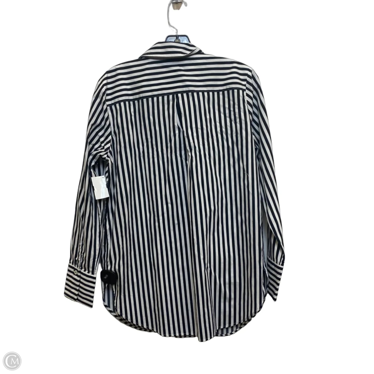 Top Long Sleeve By Talbots In Black & White, Size: S
