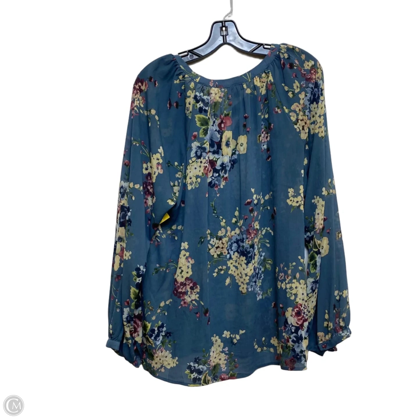 Top Long Sleeve By Torrid In Blue, Size: 1x