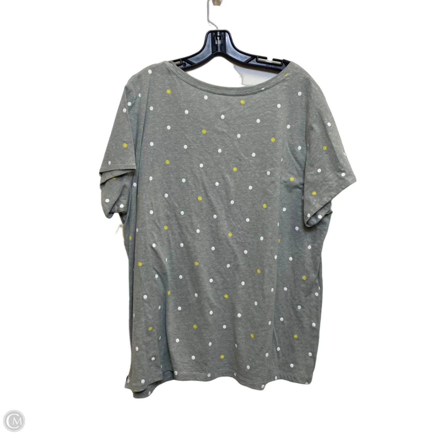 Top Short Sleeve Basic By St Johns Bay In Grey, Size: 2x
