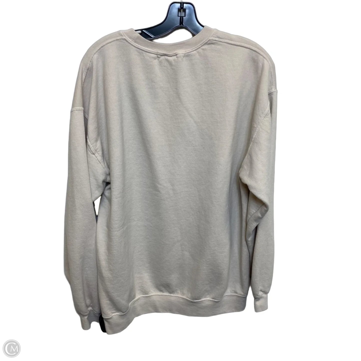 Sweatshirt Crewneck By Urban Outfitters In Beige, Size: S