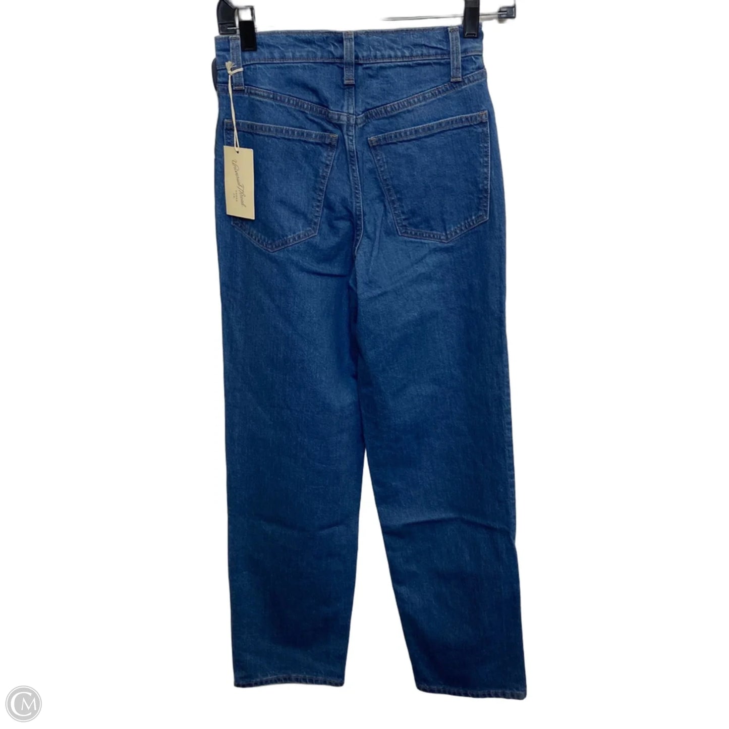Jeans Straight By Universal Thread In Blue Denim, Size: Xxs