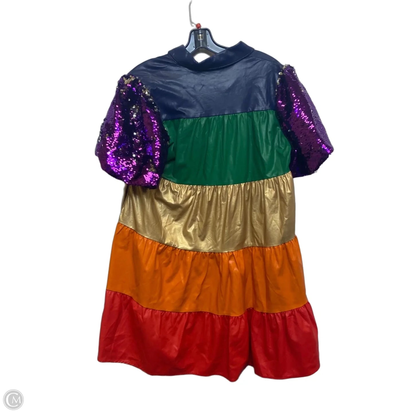 Dress Party Short By Peach Love Cream California In Rainbow Print, Size: M