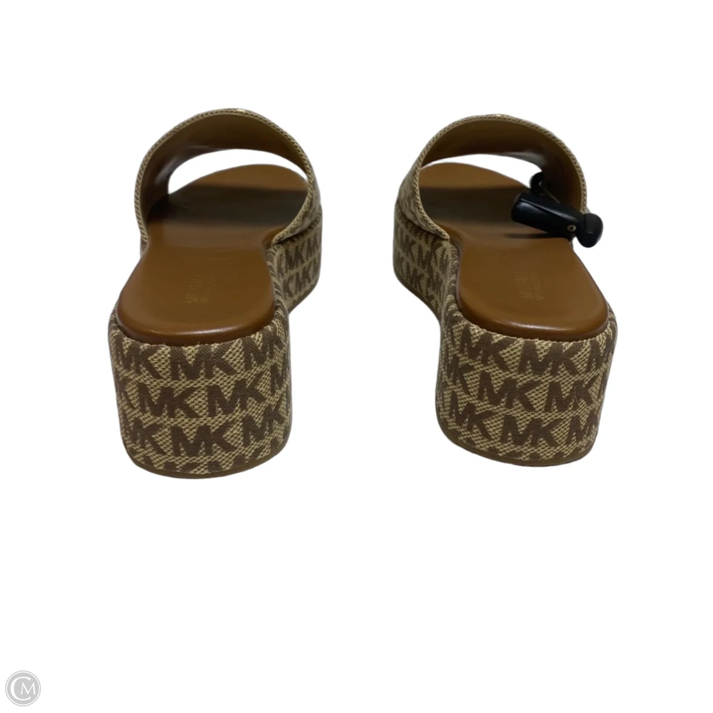 Sandals Heels Platform By Michael By Michael Kors In Brown, Size: 8