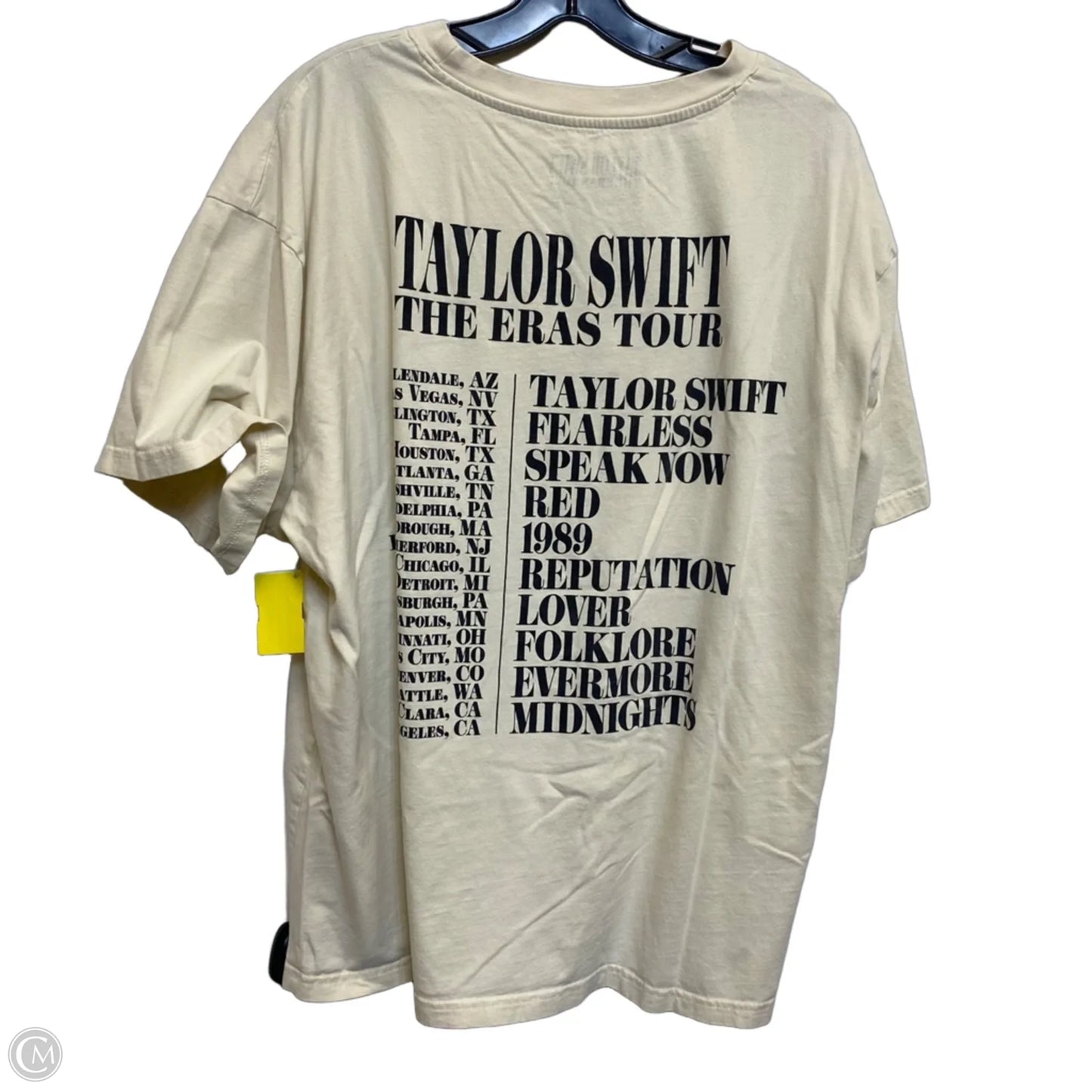 Top Short Sleeve By Taylor Swift In Cream, Size: 2x