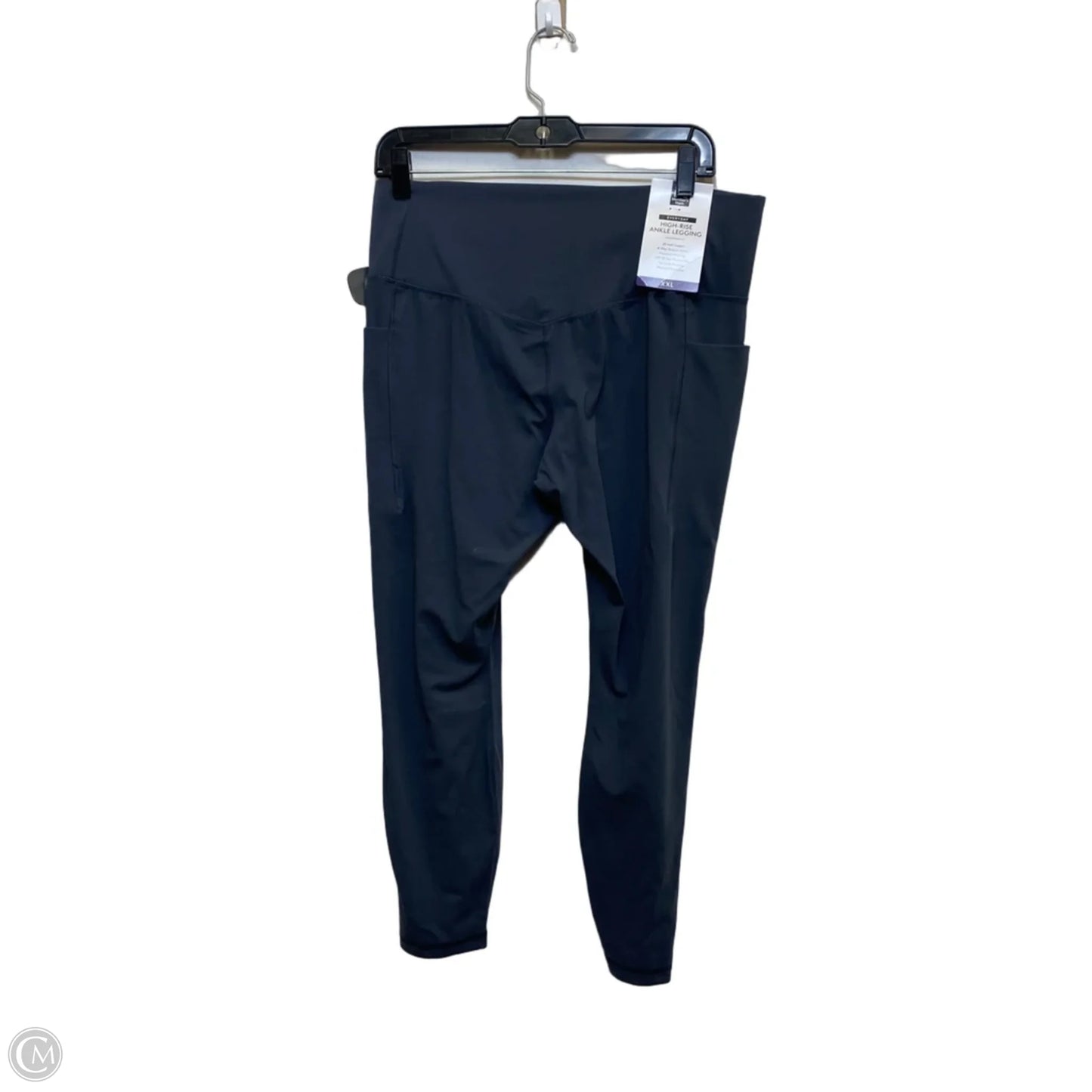 Athletic Leggings By Members Mark In Grey, Size: Xxl