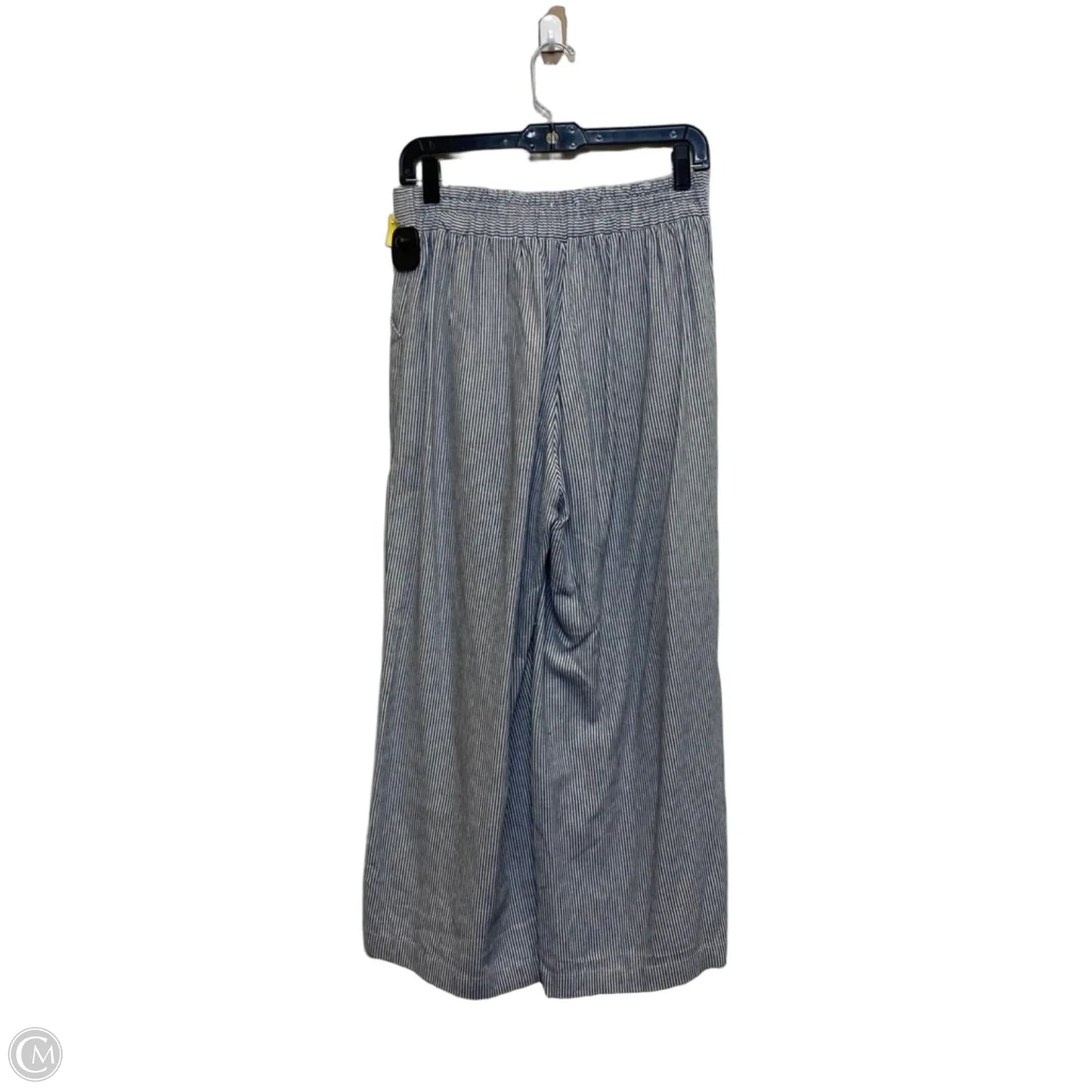 Pants Cropped By Max Studio In Blue & White, Size: S