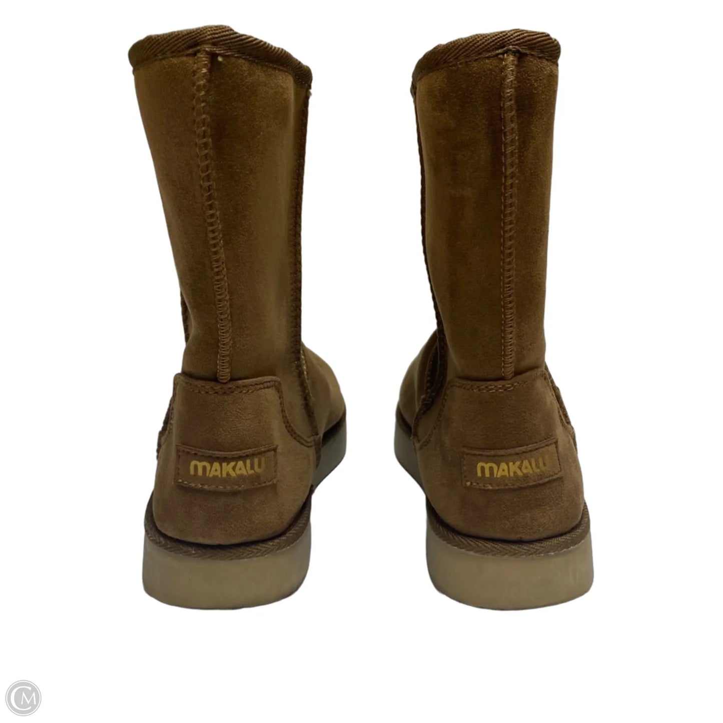 Boots Ankle Flats By Makalu In Brown, Size: 9