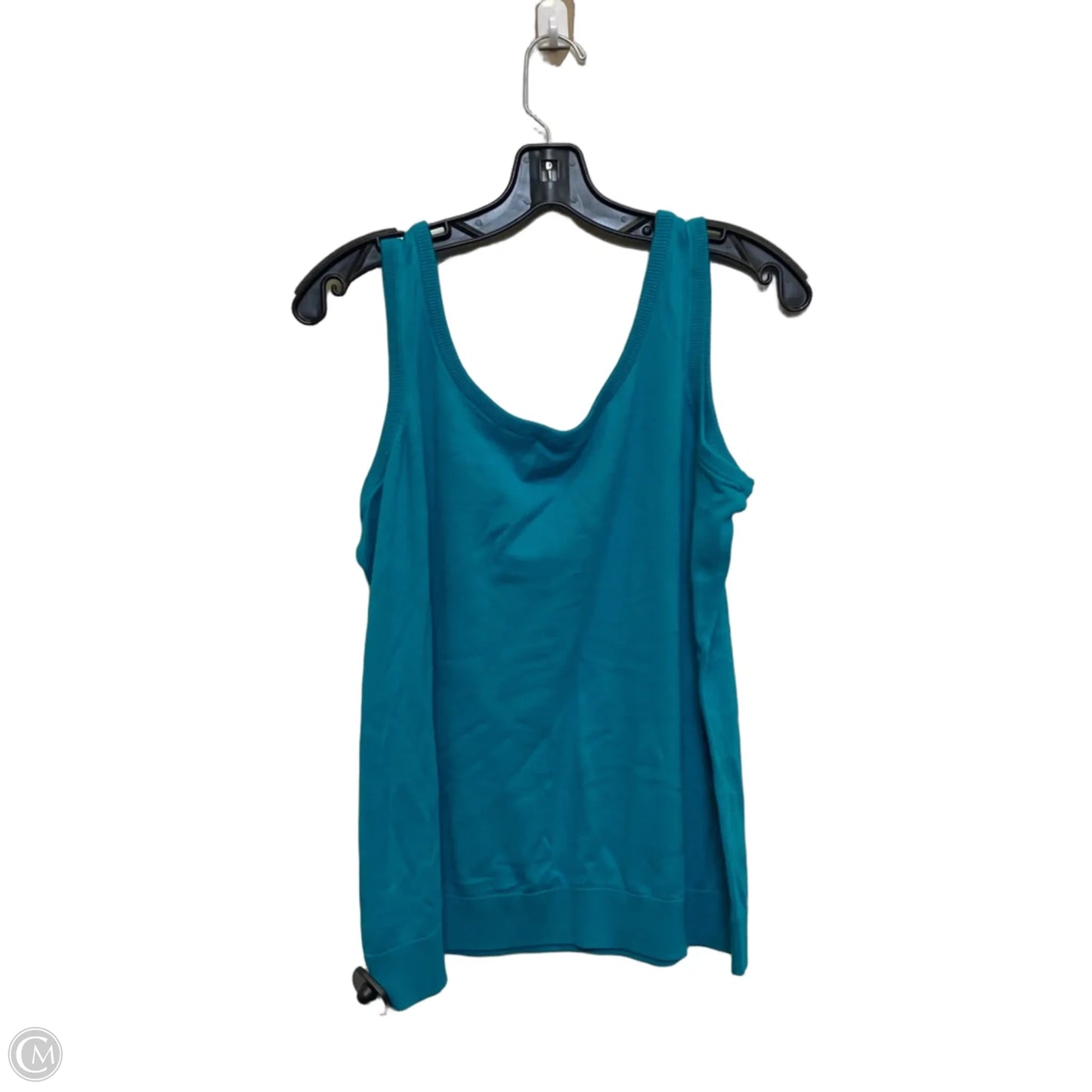 Top Sleeveless By Talbots In Teal, Size: 1x