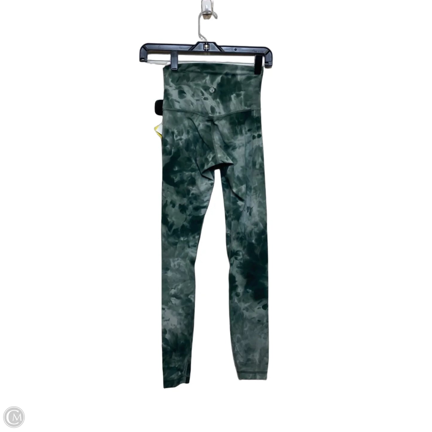 Athletic Leggings Designer By Lululemon In Green, Size: Xs