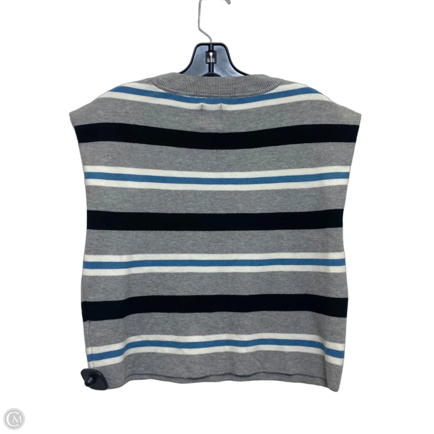 Top Sleeveless By Maeve In Blue & Grey, Size: Xs