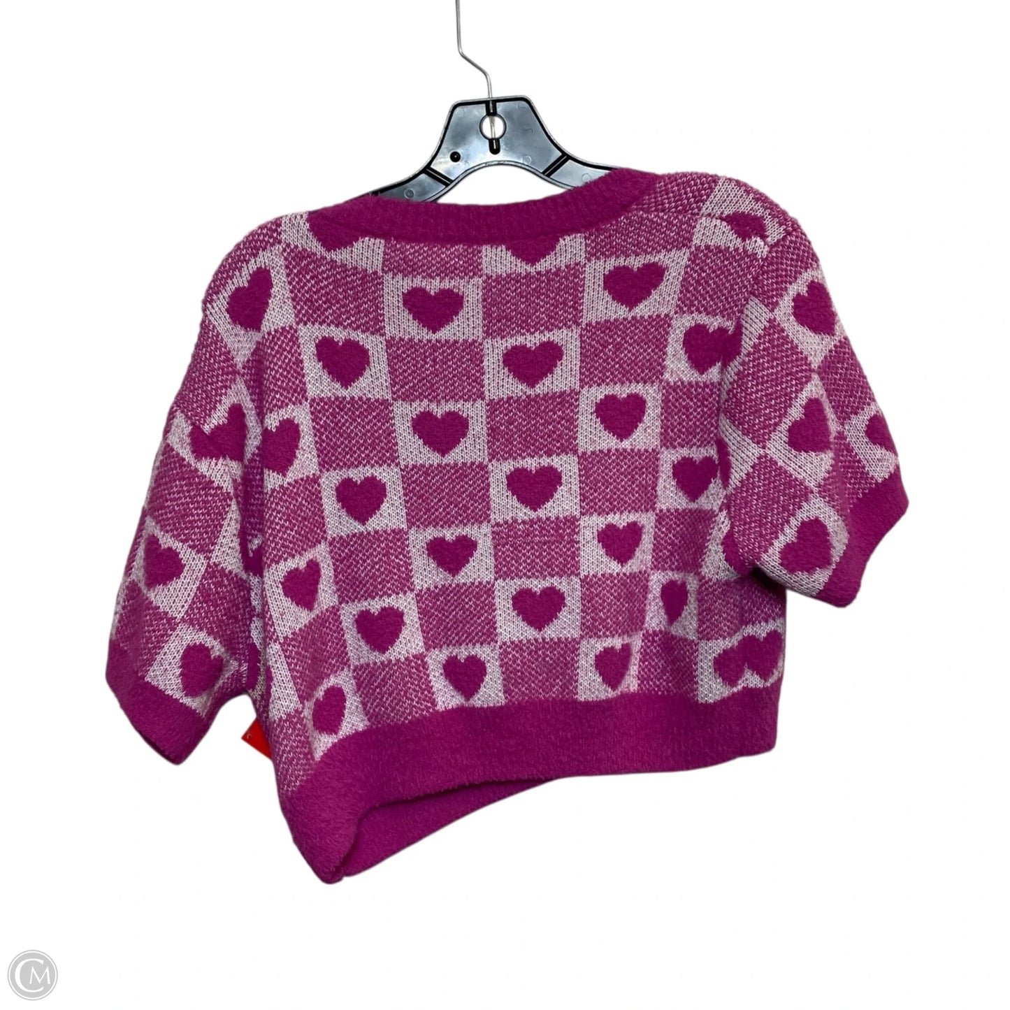 Sweater Short Sleeve By Fashion Nova In Pink, Size: L