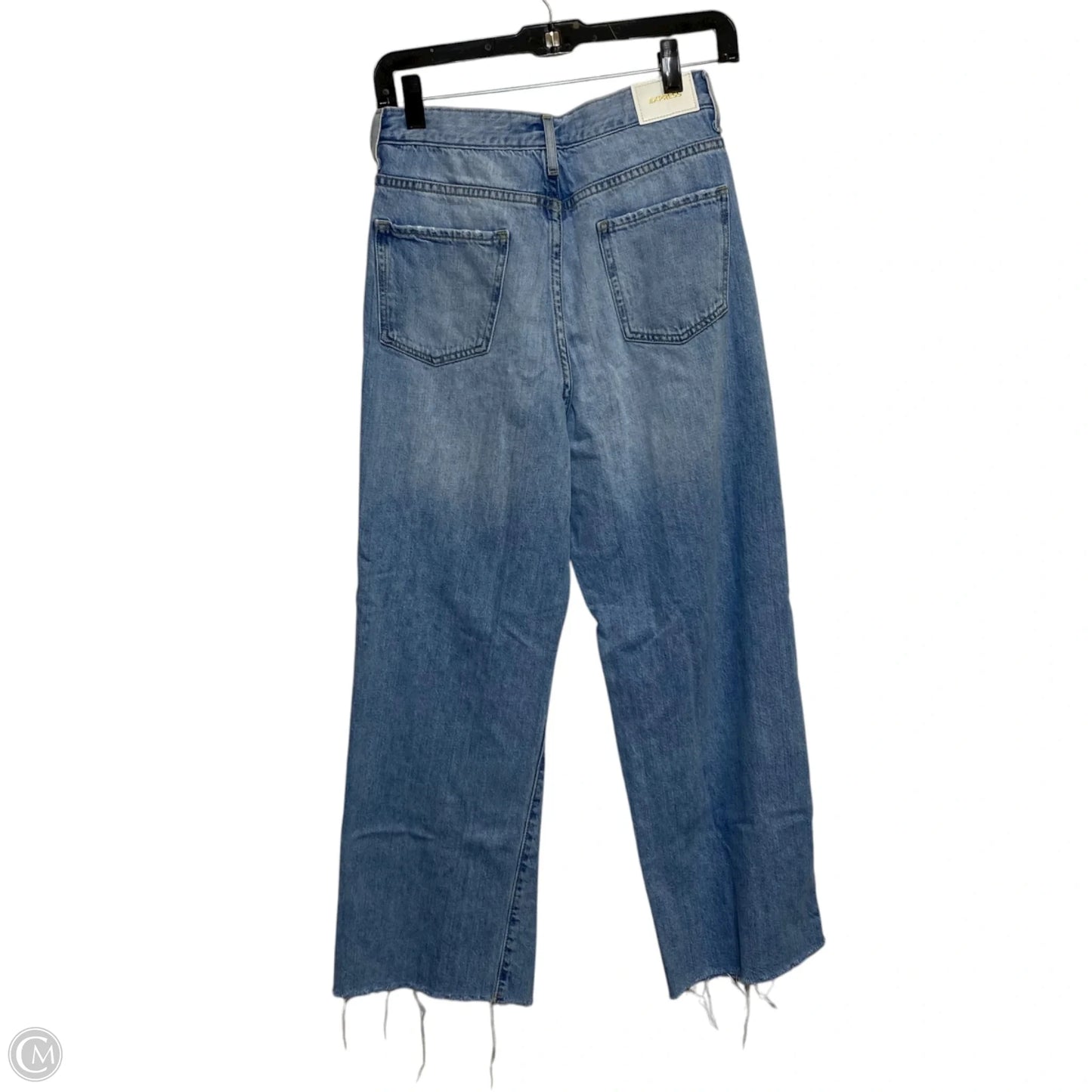 Jeans Wide Leg By Express In Blue Denim, Size: 2