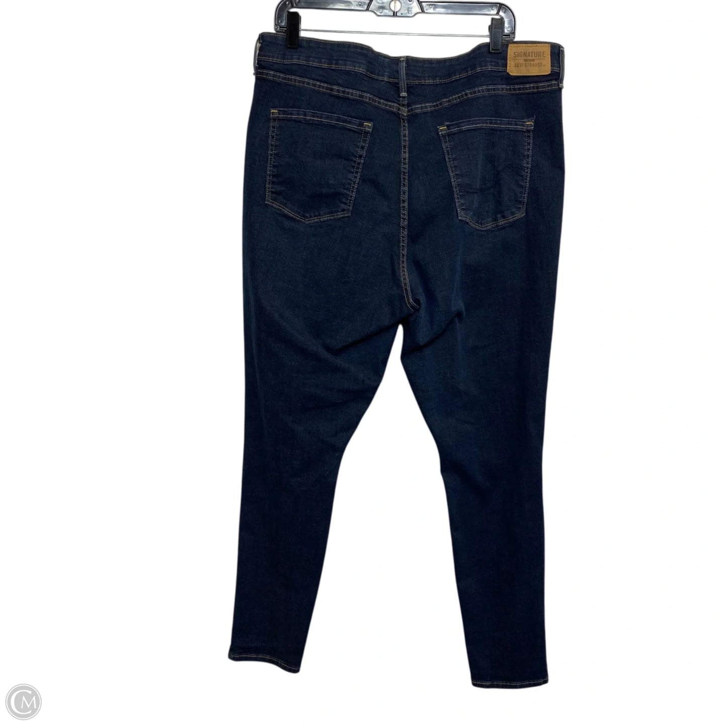 Jeans Skinny By Levis In Blue Denim, Size: 18