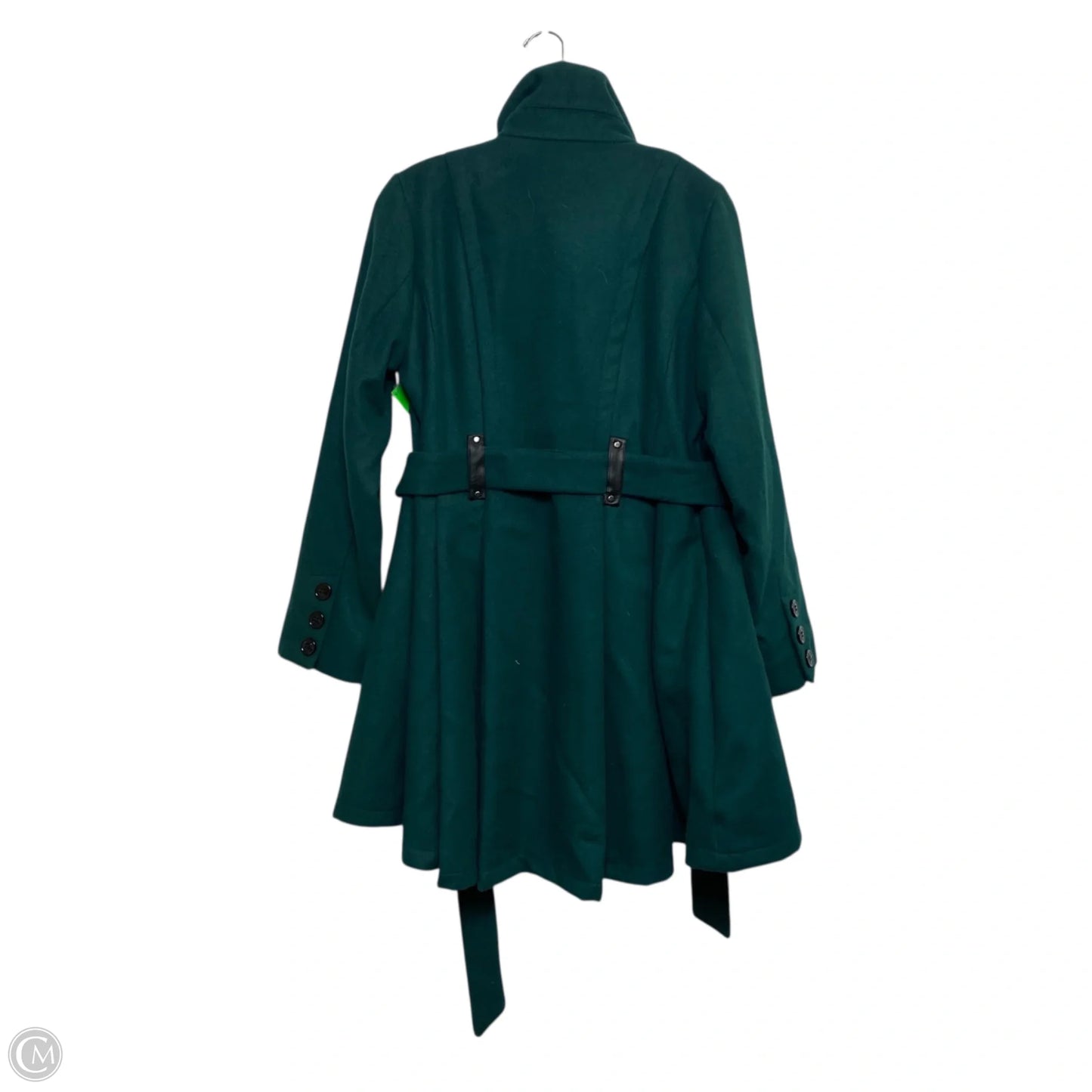 Coat Trench Coat By Steve Madden In Green, Size: L