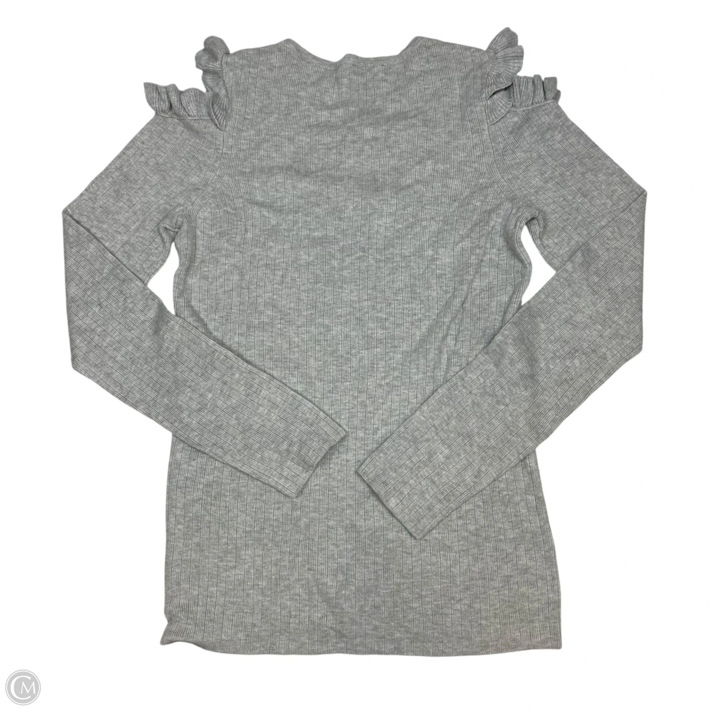 Top Long Sleeve By White House Black Market In Grey, Size: M