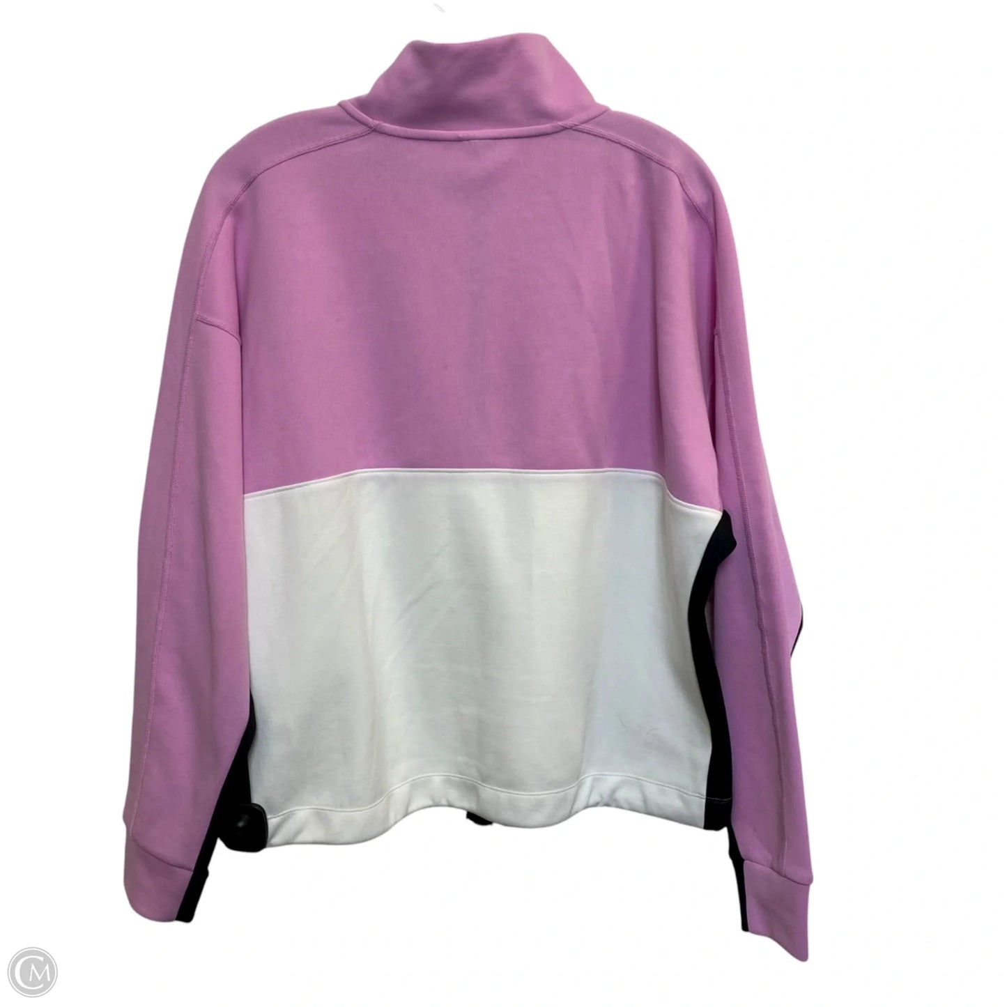 Athletic Sweatshirt Collar By Dkny In Pink, Size: L