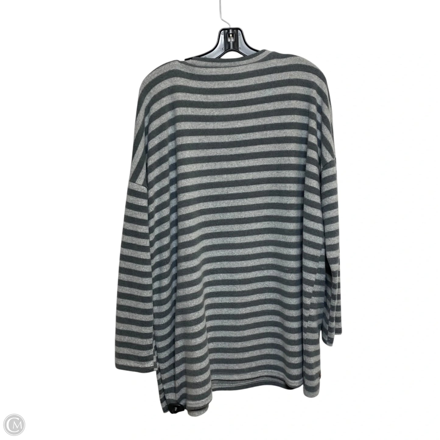 Top Long Sleeve By Simply Southern In Grey, Size: 2x
