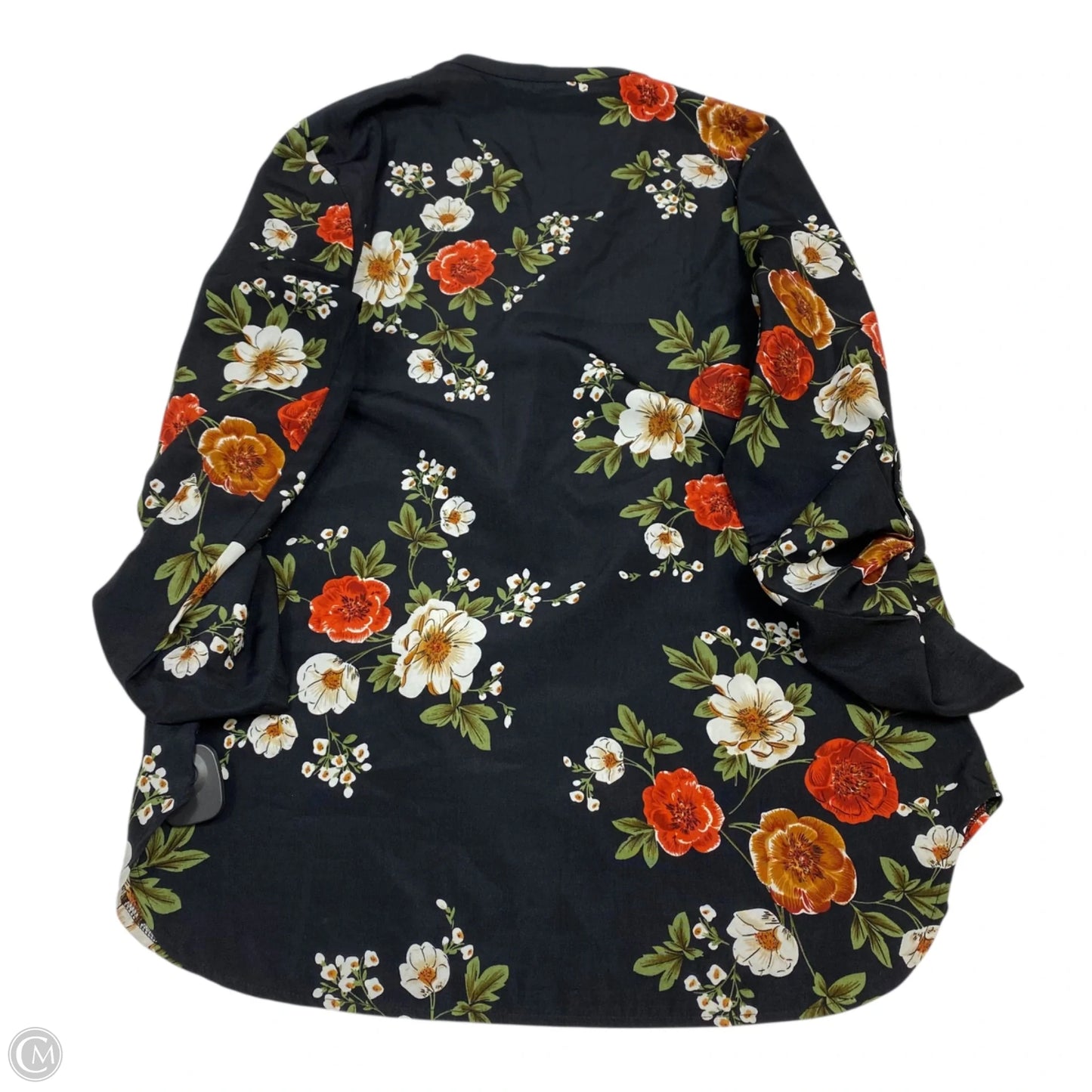 Top Long Sleeve By Timeson In Black, Size: L