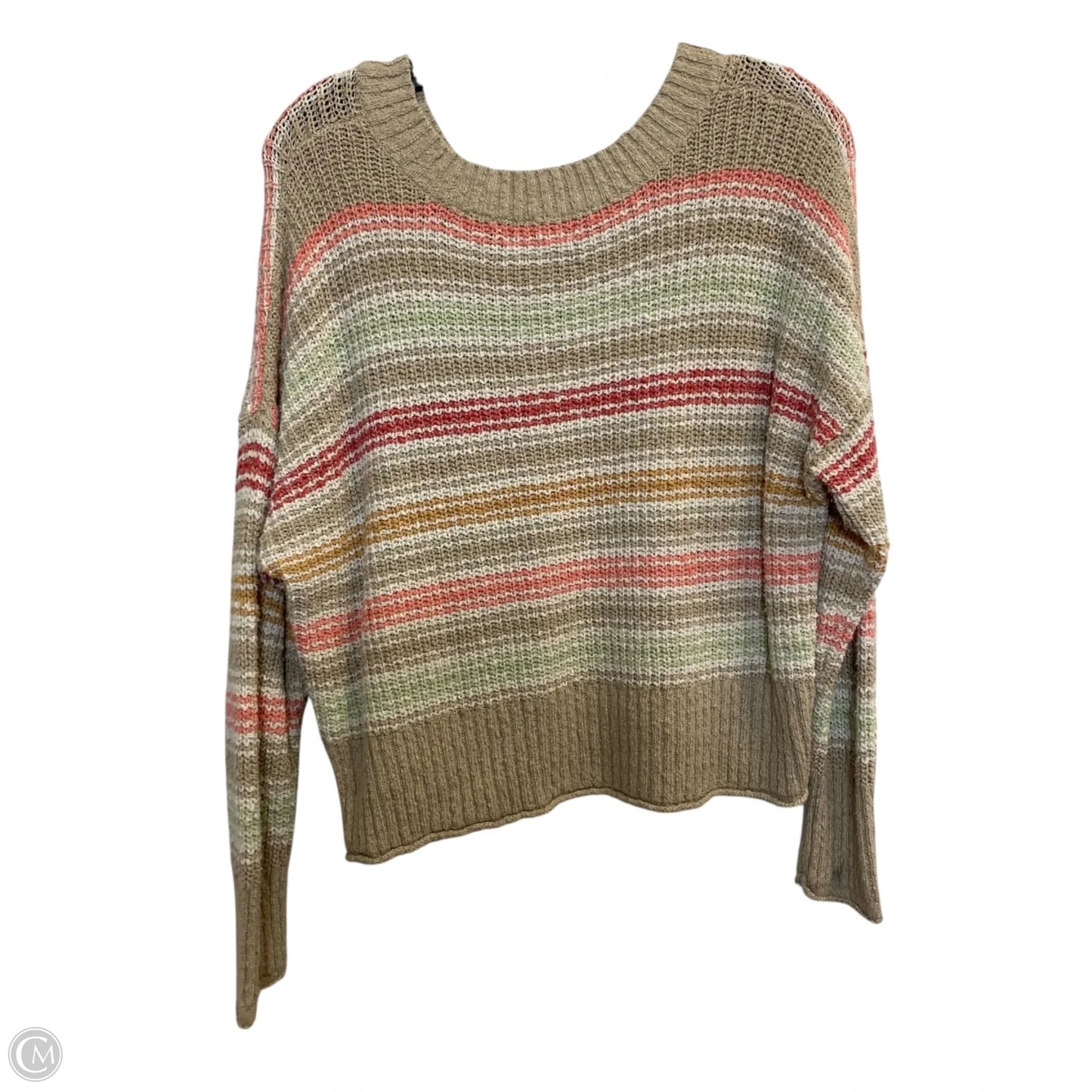 Sweater By American Eagle In Tan, Size: Xs
