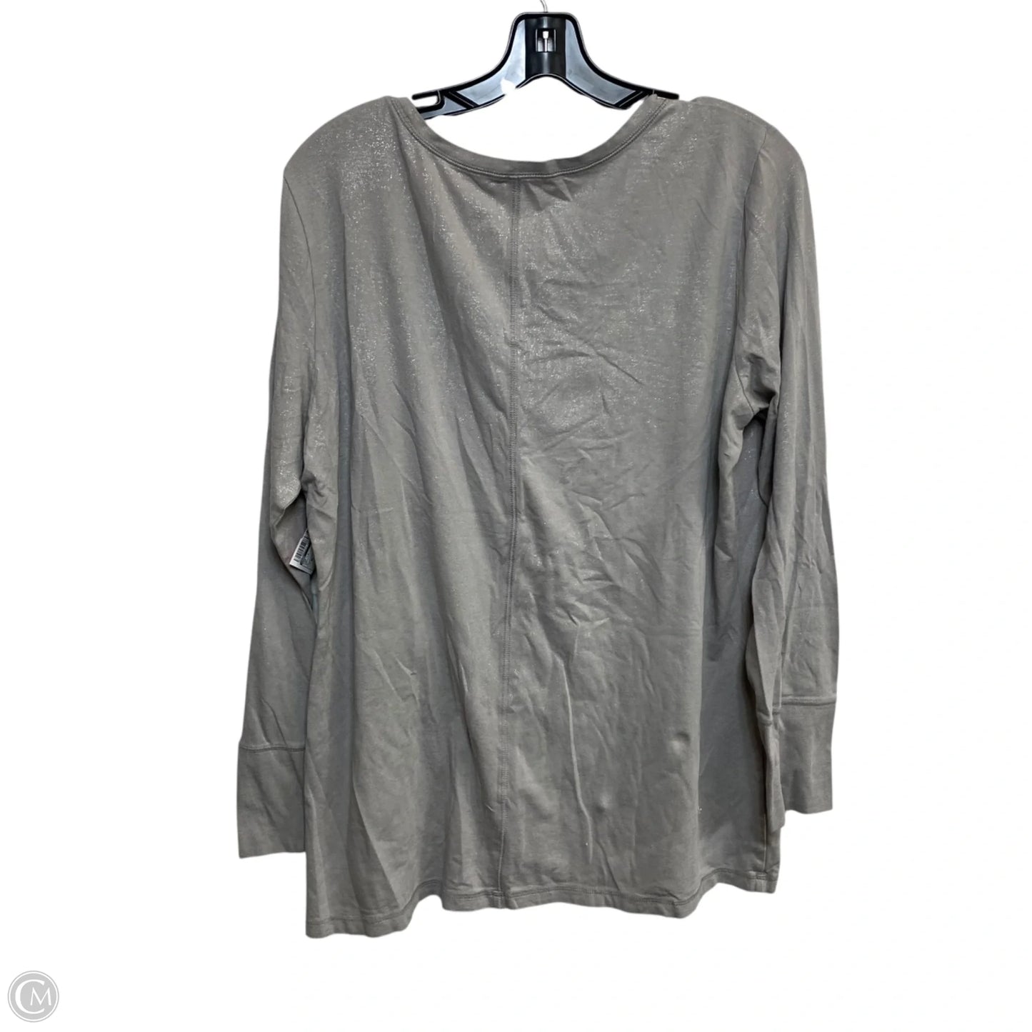 Top Long Sleeve By Ana In Grey, Size: Xl
