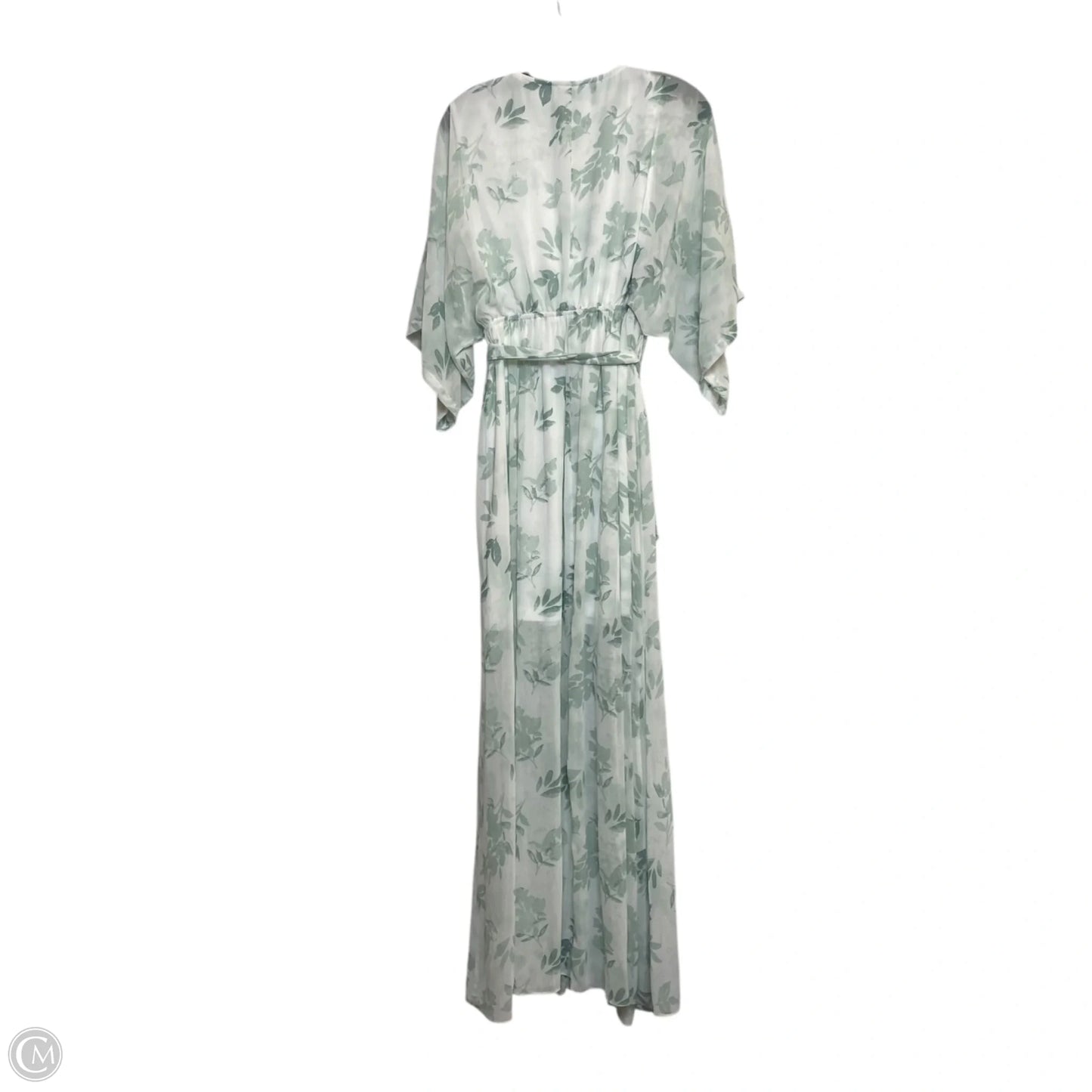 Dress Casual Maxi By Balticborn In Green & White, Size: L