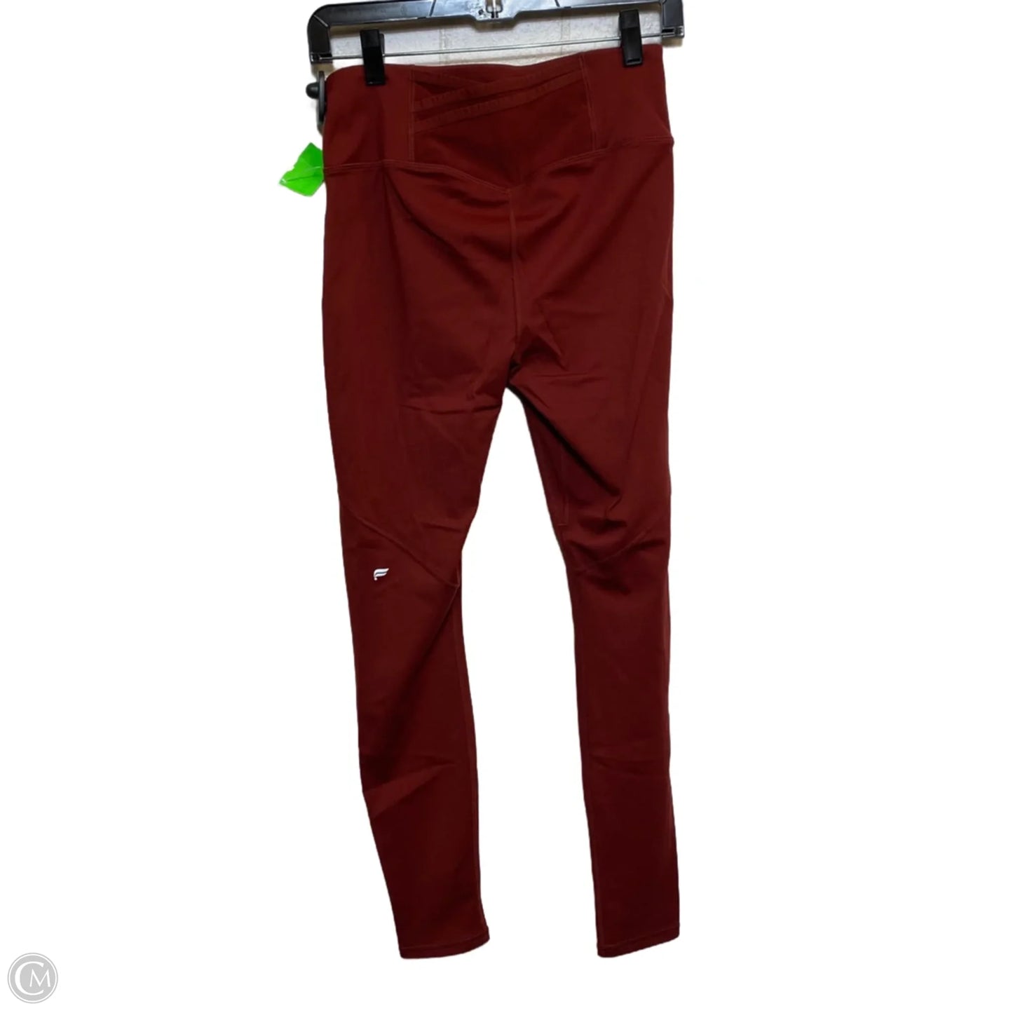 Athletic Leggings By Fabletics In Red, Size: M