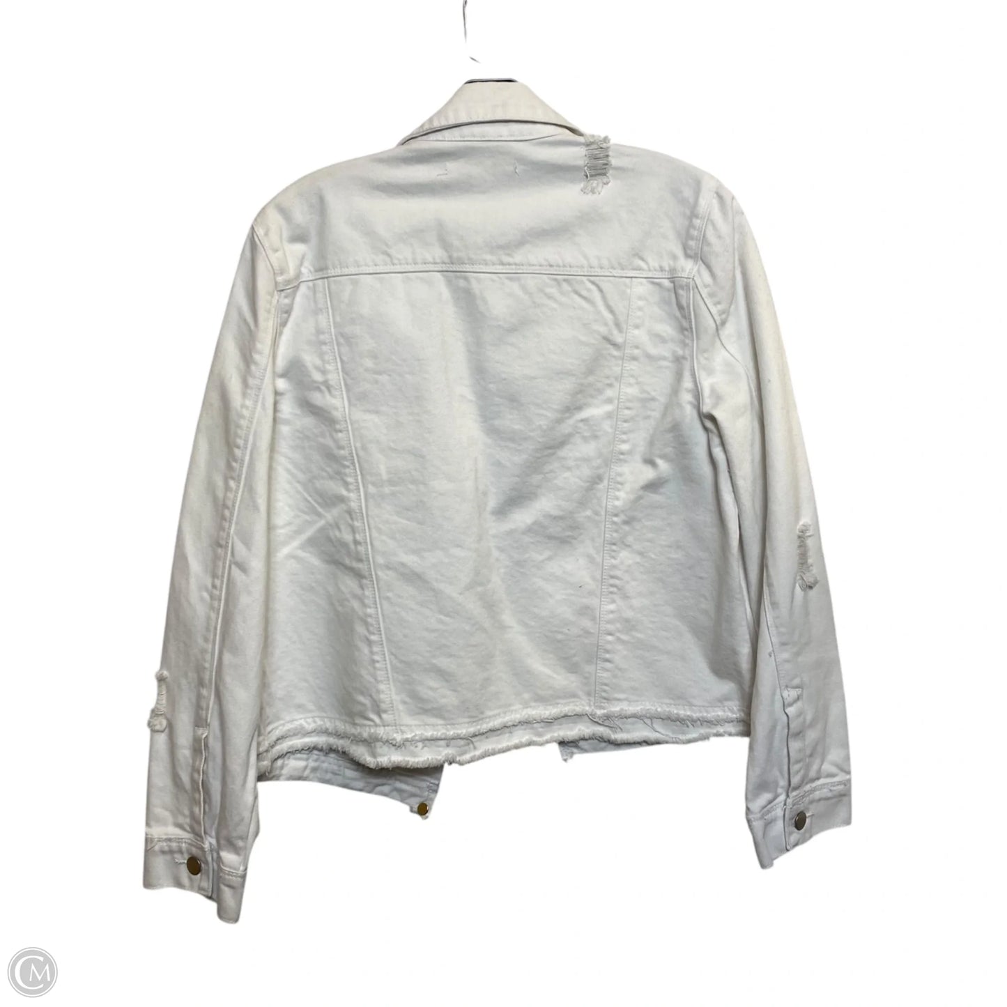 Jacket Denim By Mi Ami In White, Size: L