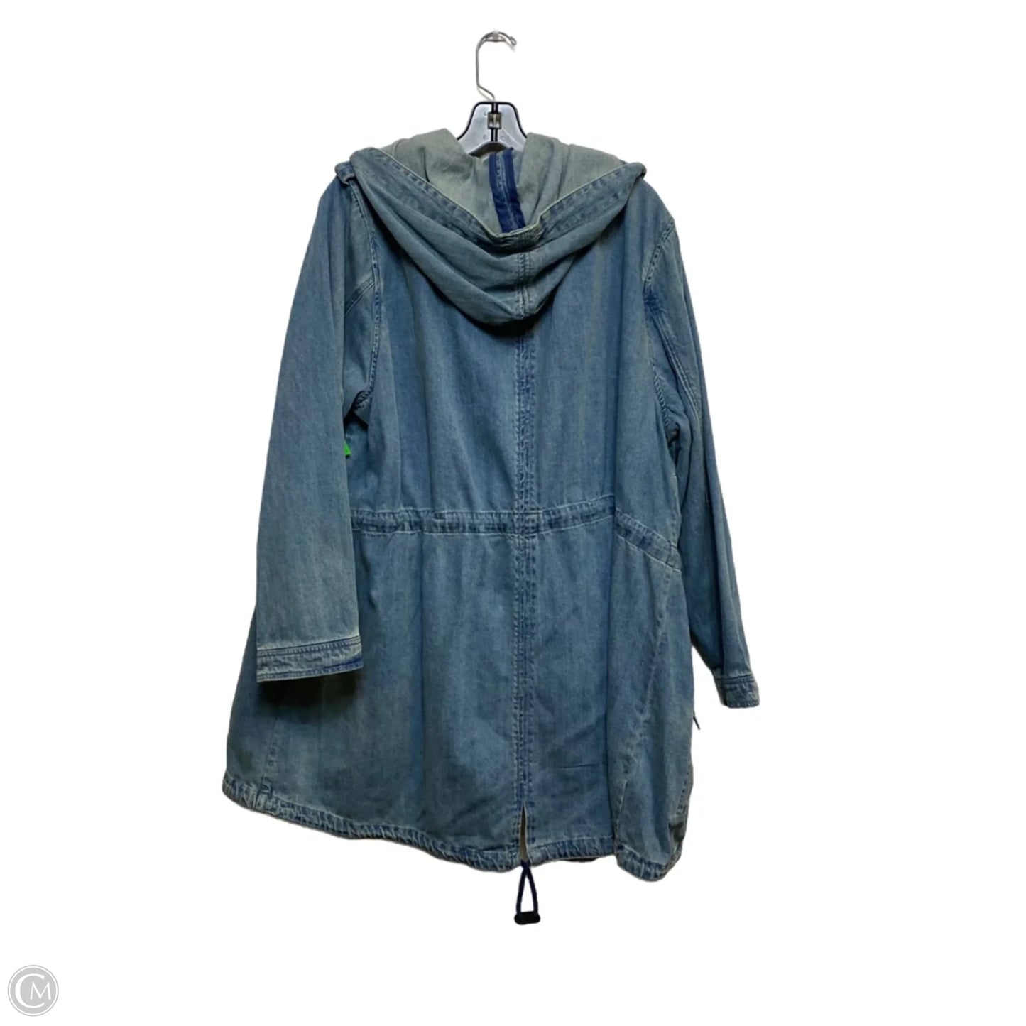 Jacket Denim By Ellos In Blue, Size: 3x