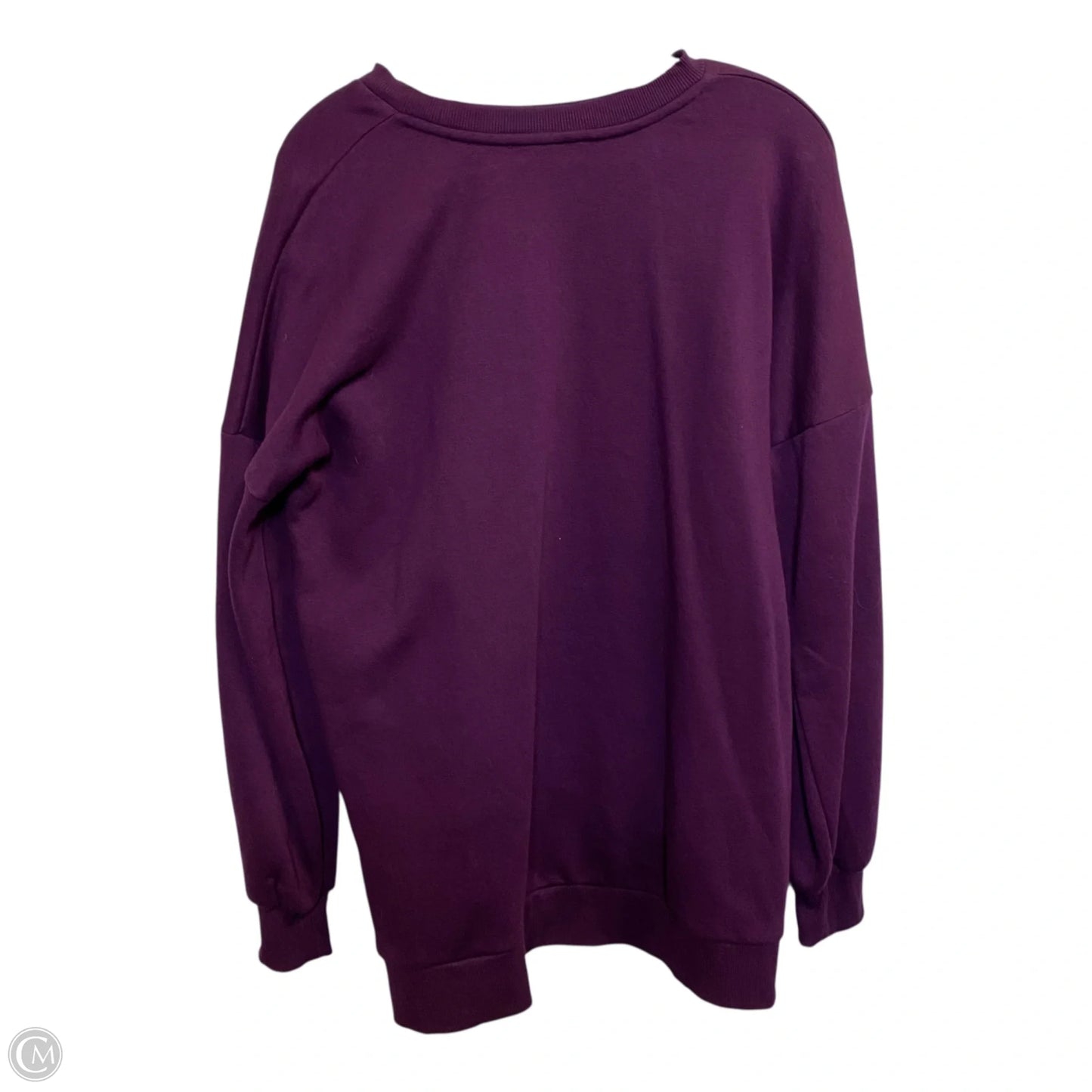 Sweatshirt Crewneck By Zenana In Purple, Size: S