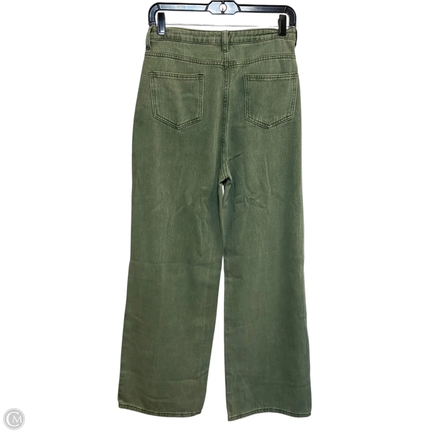 Jeans Wide Leg By Sage In Green, Size: M