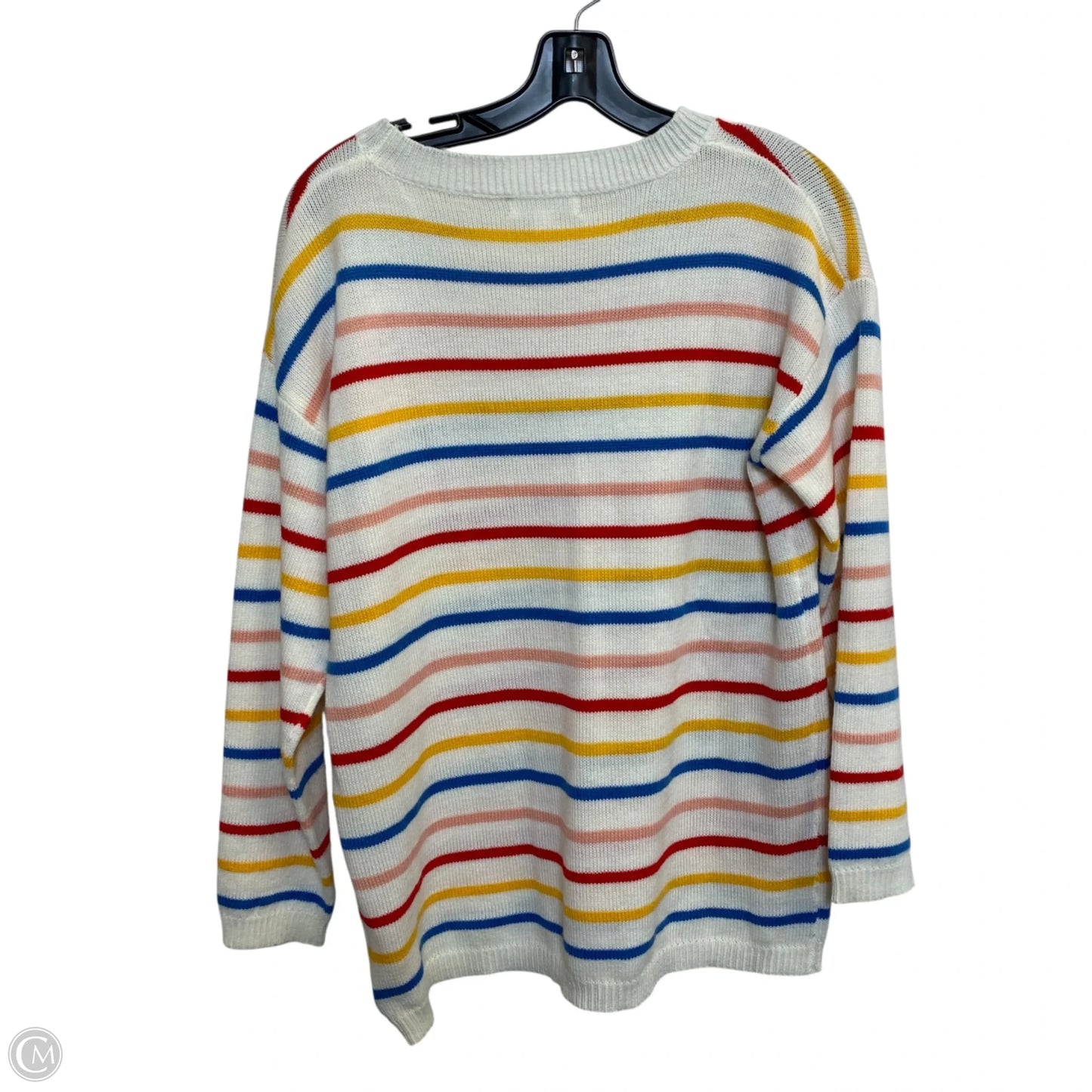 Top Long Sleeve By Hailey & Co In Cream, Size: M