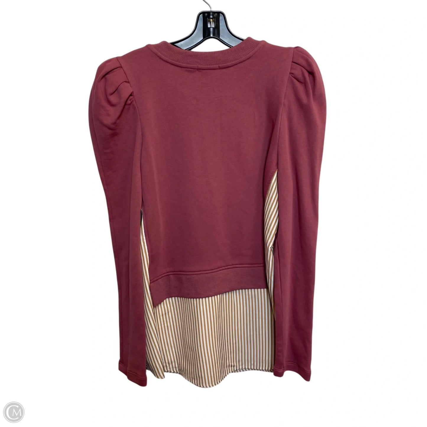 Top Long Sleeve By Maeve In Pink, Size: S