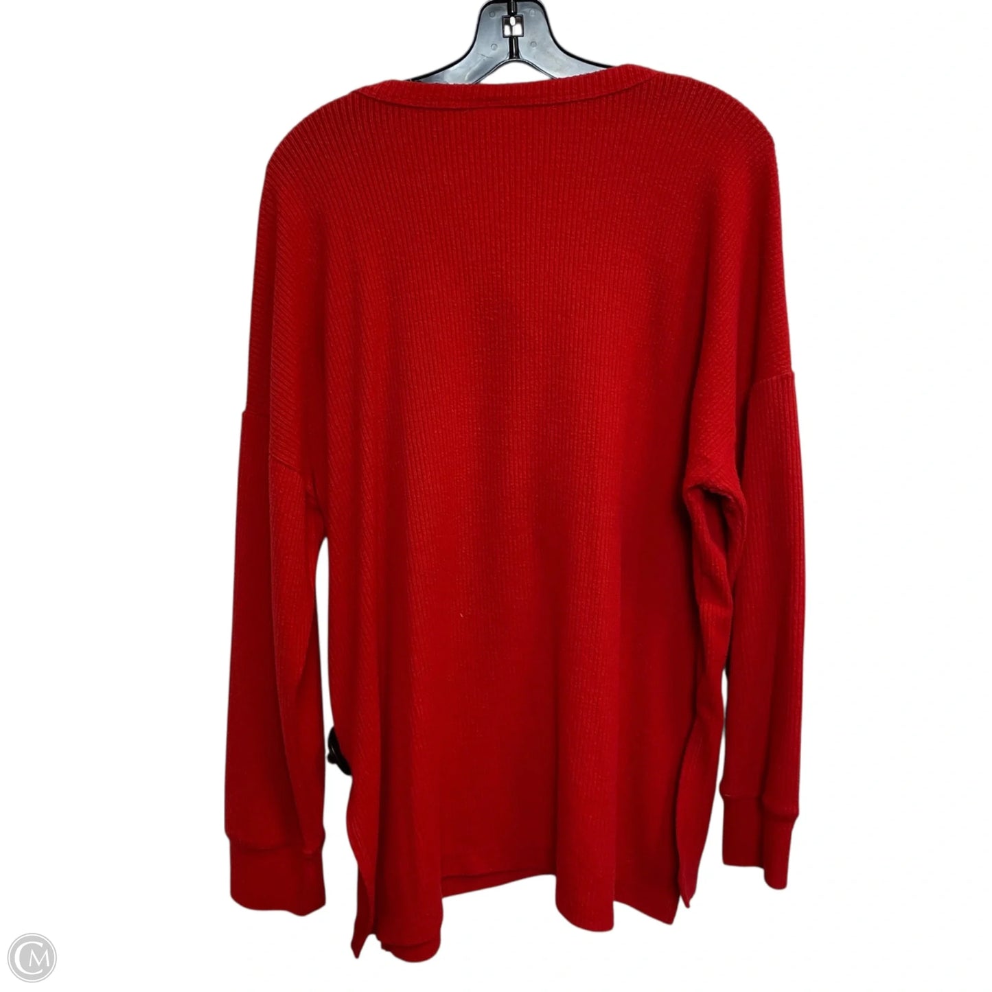 Top Long Sleeve By Old Navy In Red, Size: L