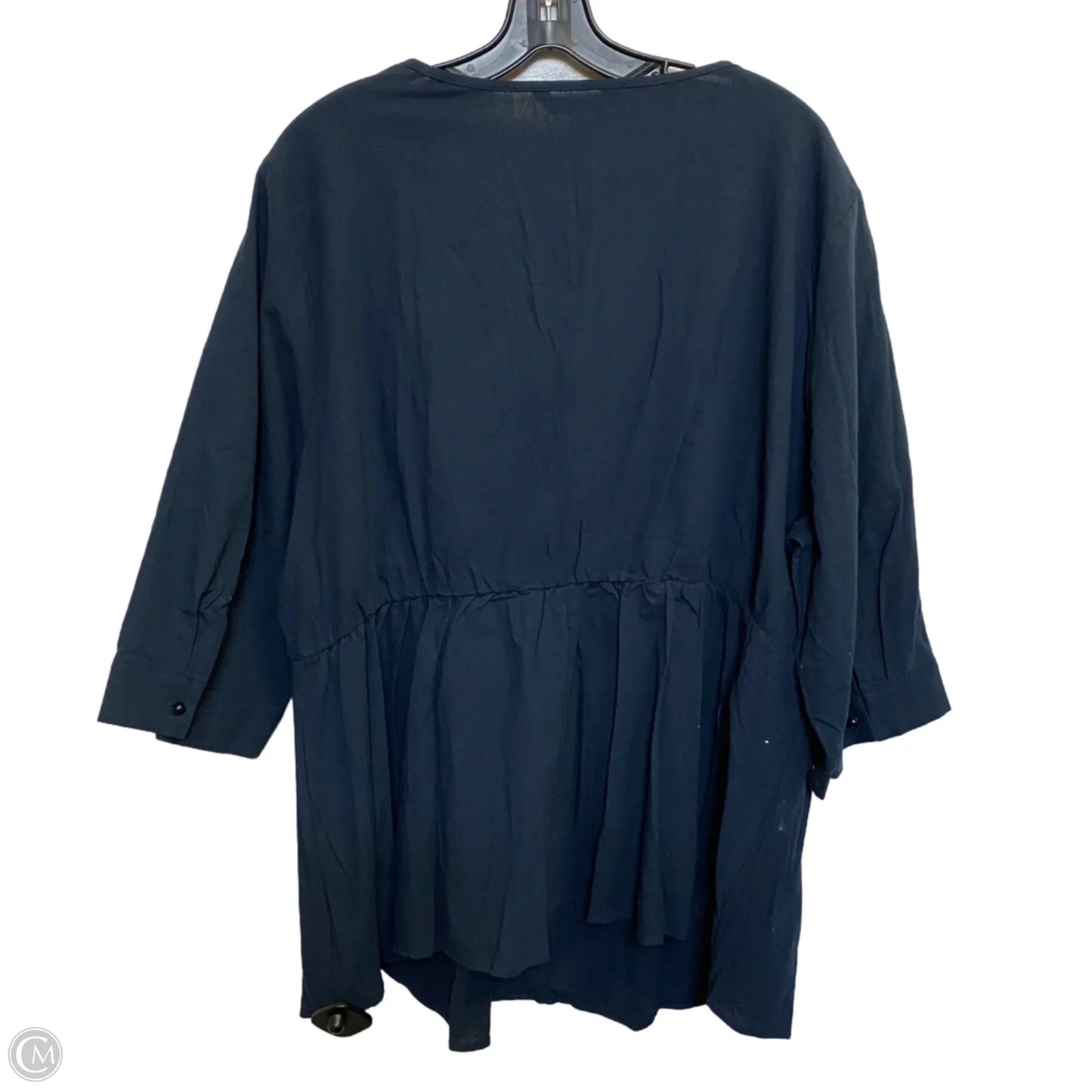 Top Long Sleeve By Bloomchic In Blue, Size: 3x