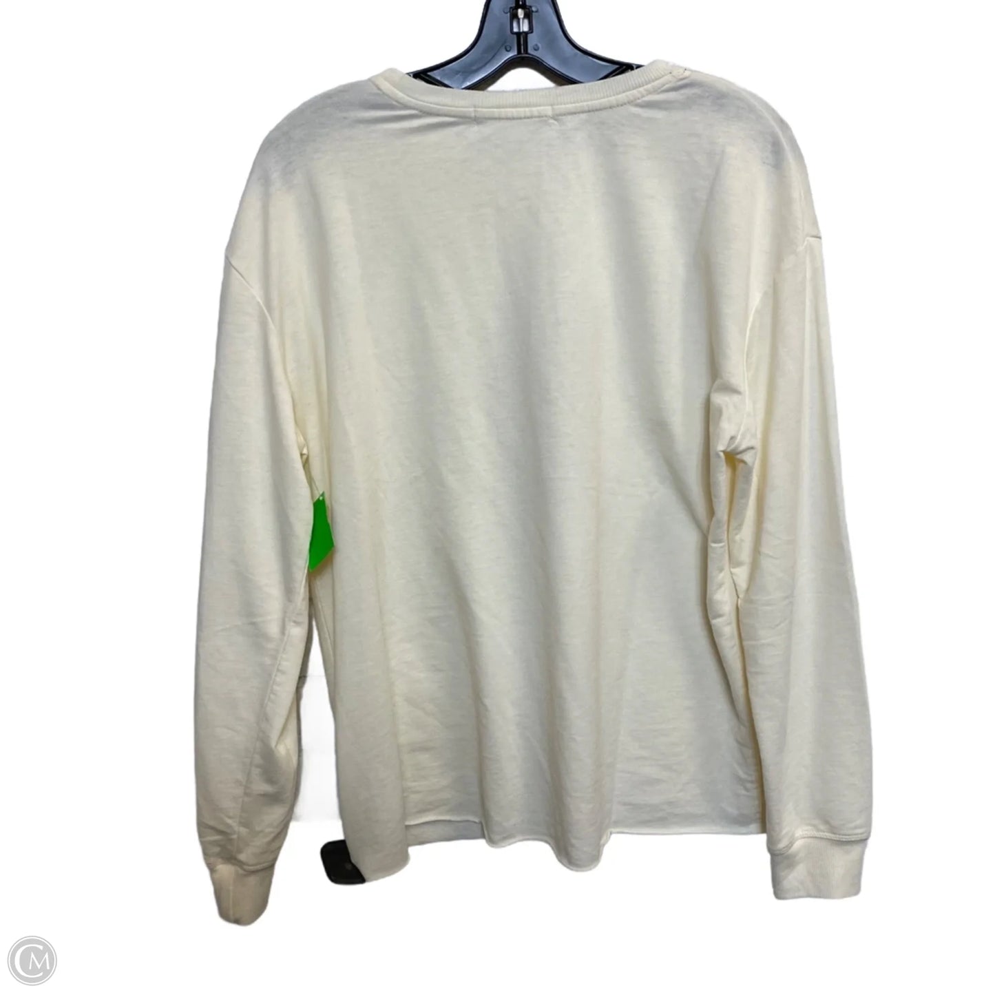 Top Long Sleeve By C And C In Cream, Size: M