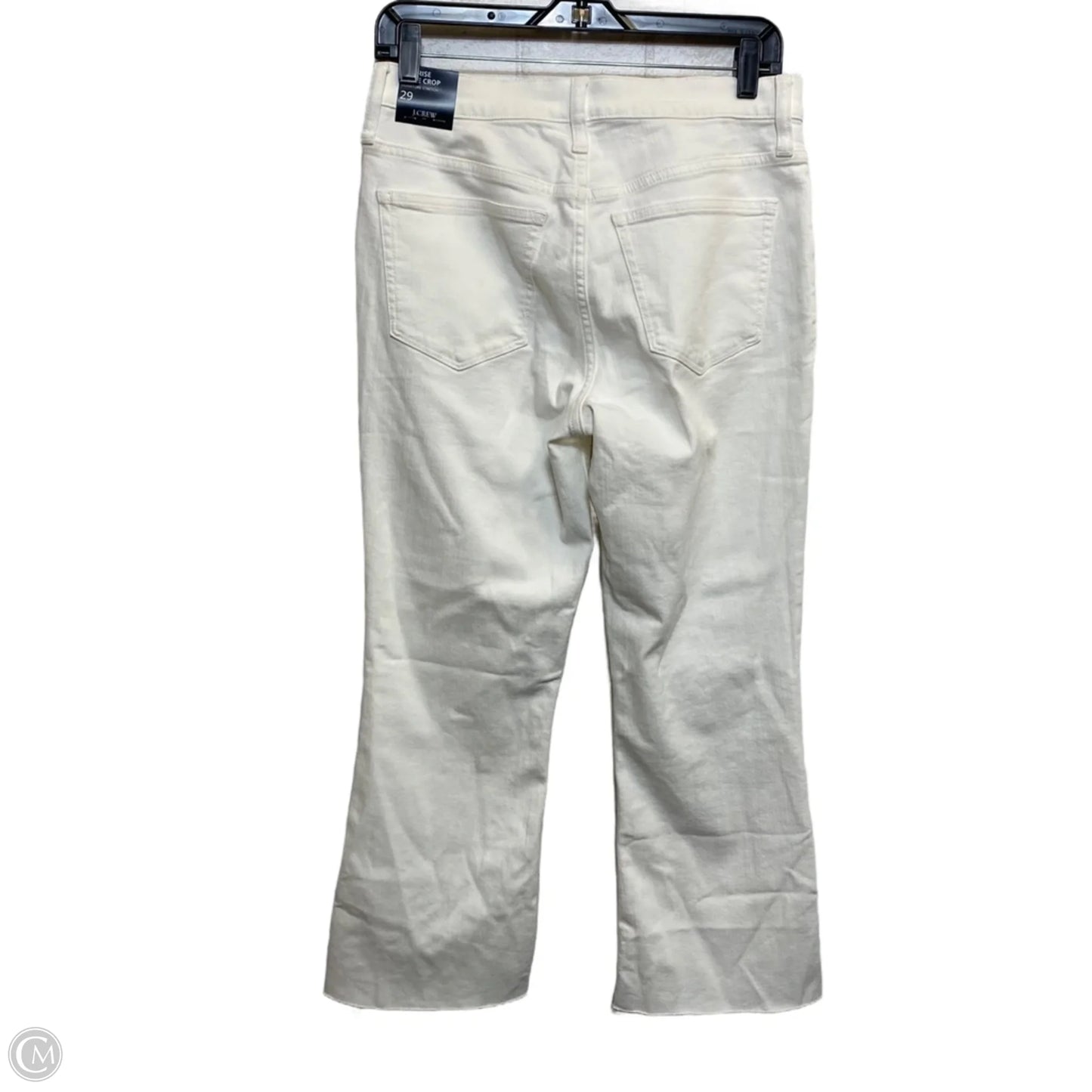 Jeans Flared By J. Crew In White, Size: 8