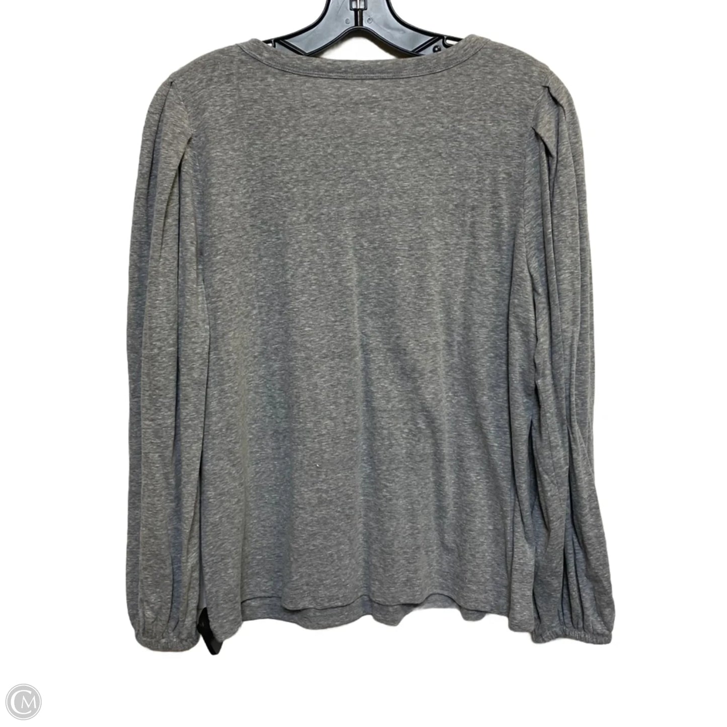 Top Long Sleeve By Loft In Grey, Size: L