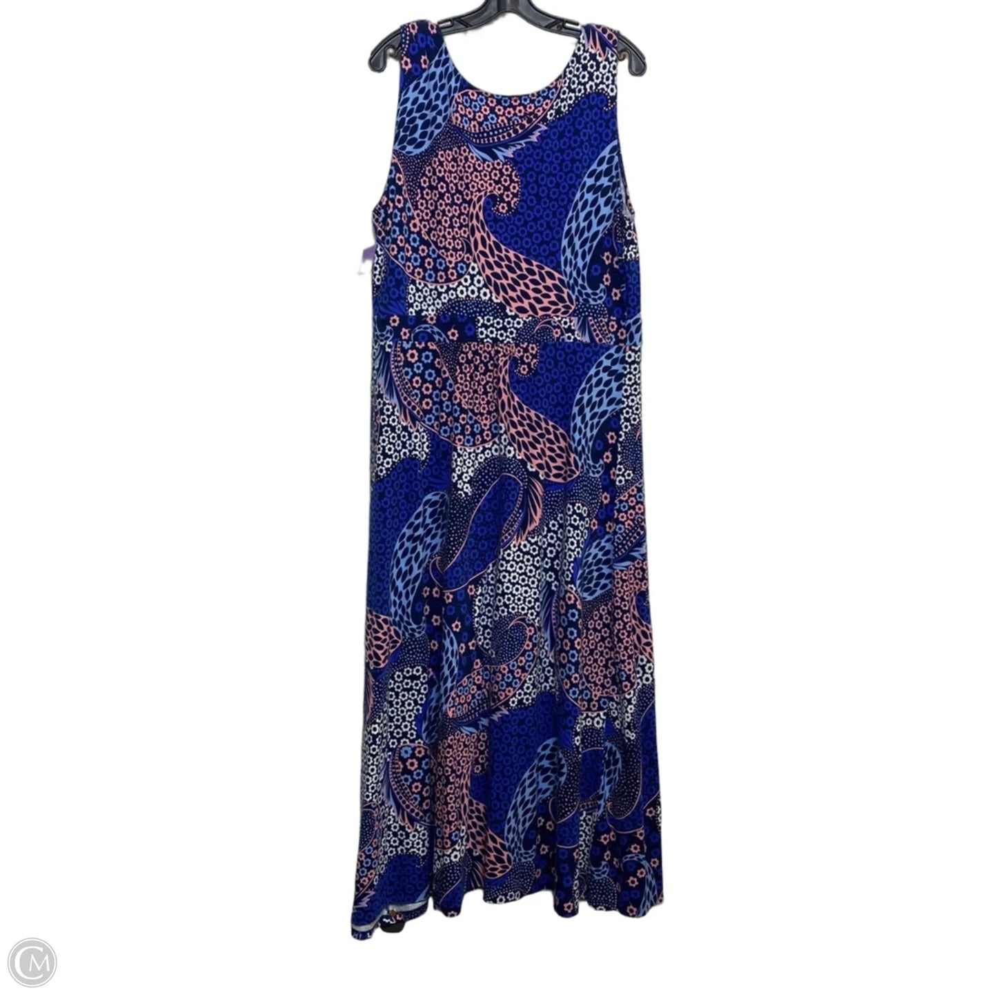 Dress Casual Maxi By Talbots In Blue, Size: Xl