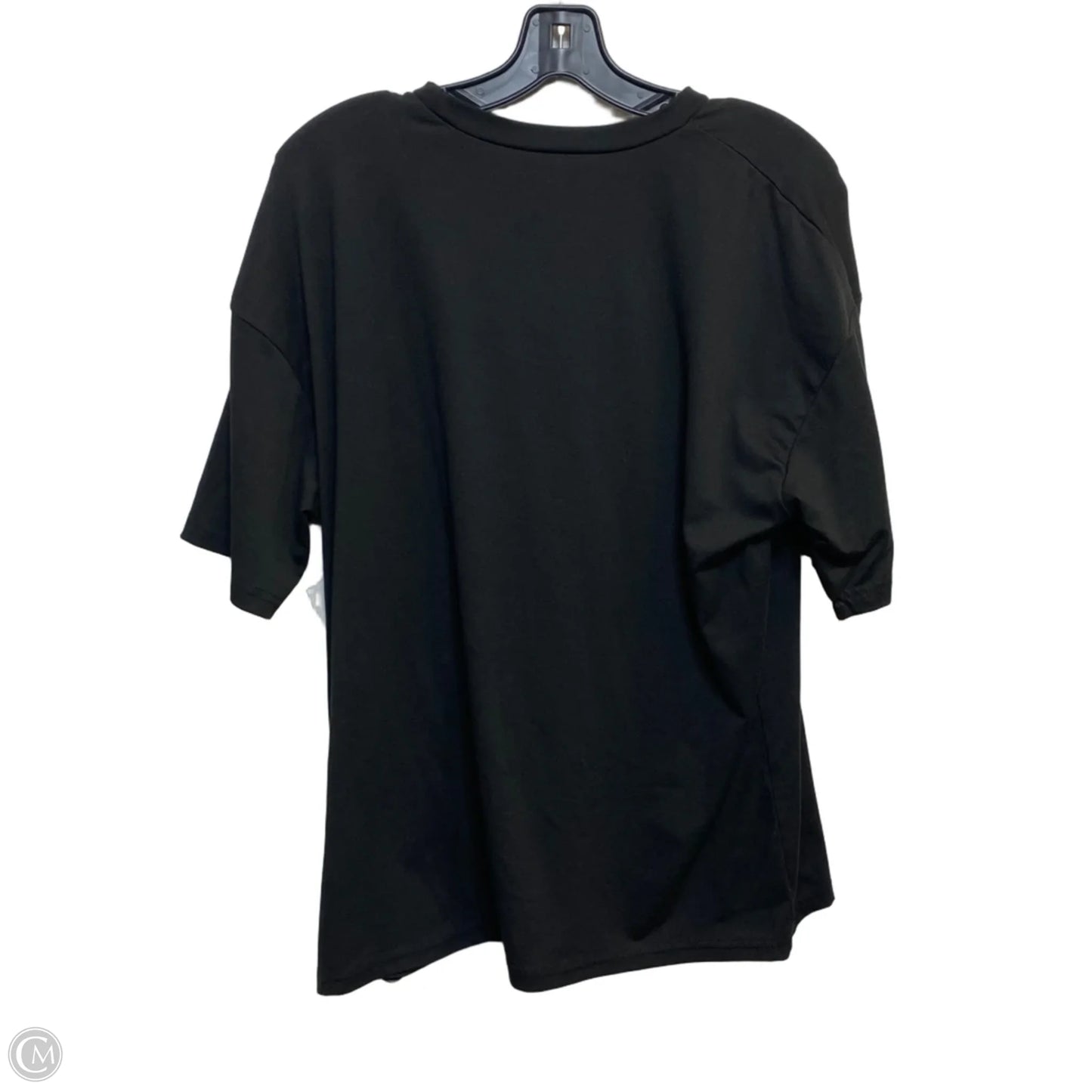 Top Short Sleeve By Shein In Black, Size: S