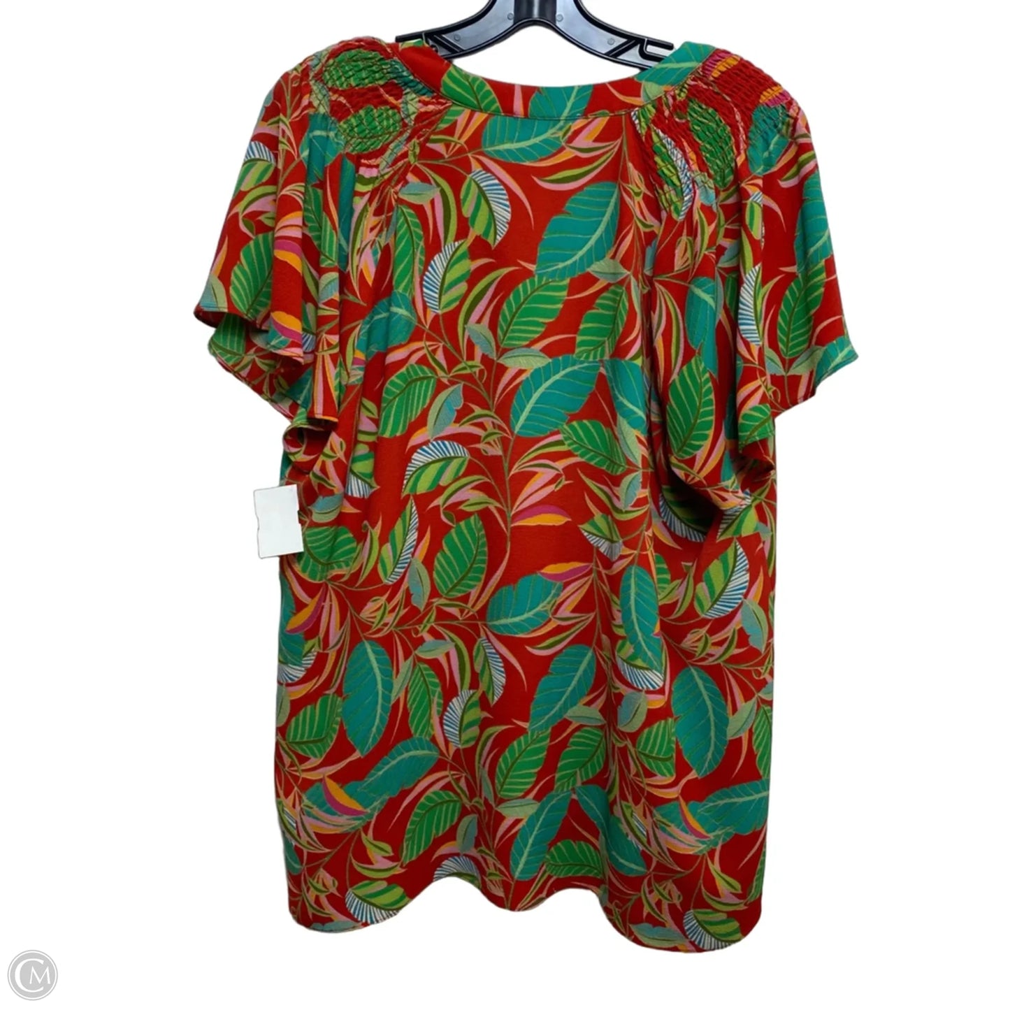 Top Short Sleeve By Rose And Olive In Green, Size: 1x
