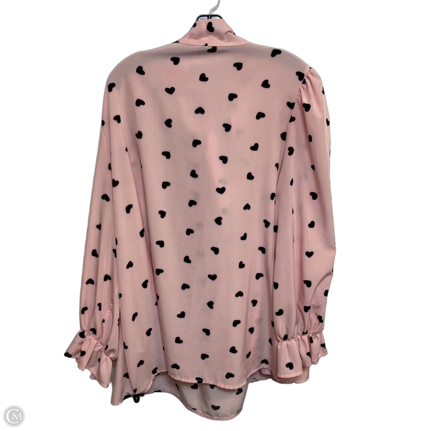 Top Long Sleeve By Shein In Pink, Size: 8